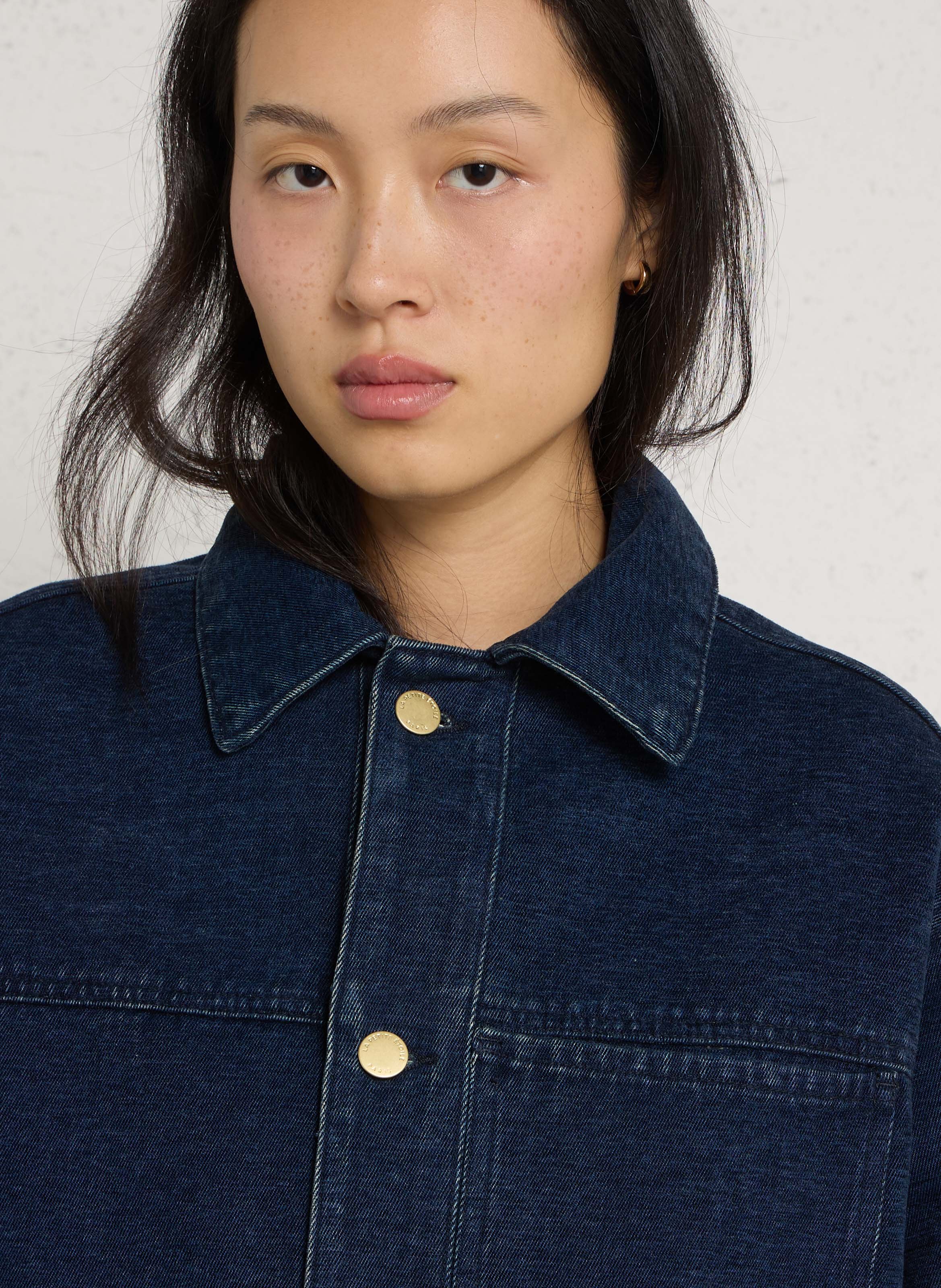 Buttoned denim jacket LA PETITE ETOILE Raw denim