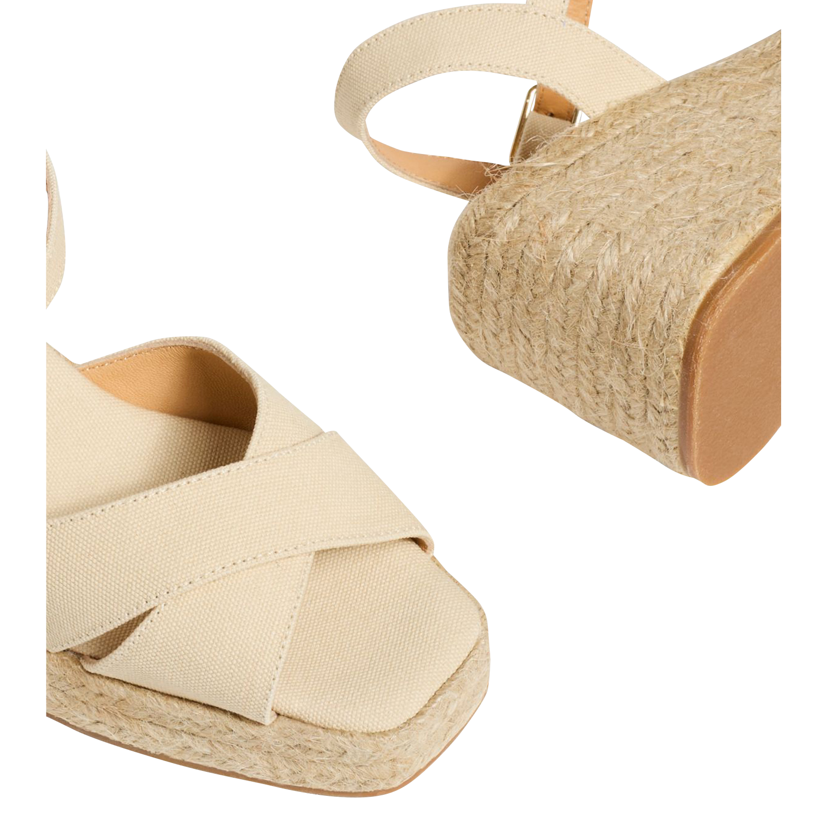 Cotton wedge espadrilles CASTANER Beige