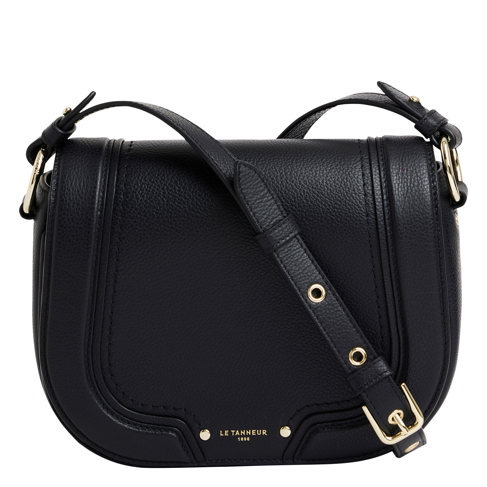Sac épaule en cuir  LE TANNEUR Noir