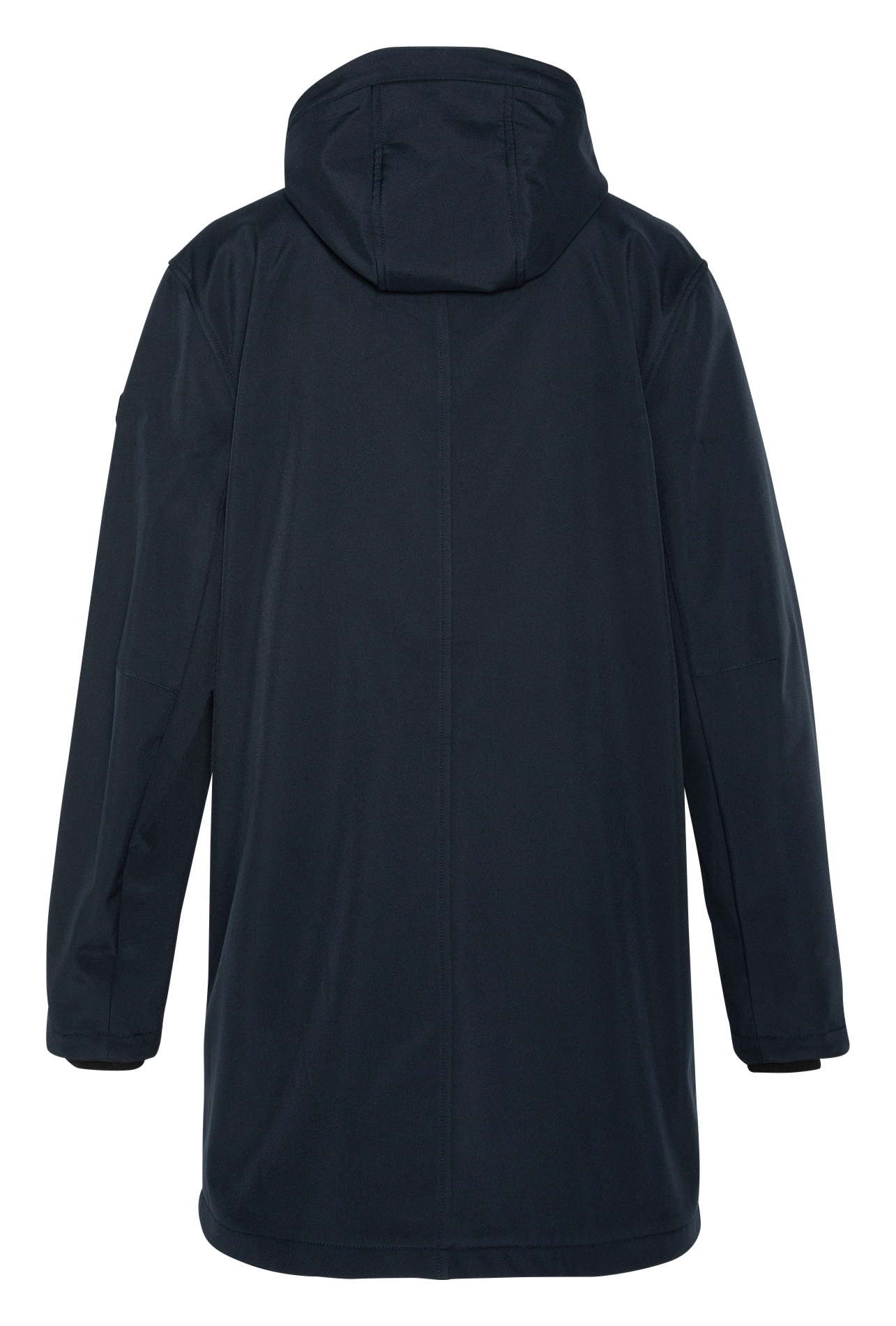 Blouson long déperlant à capuche SCHOTT Bleu