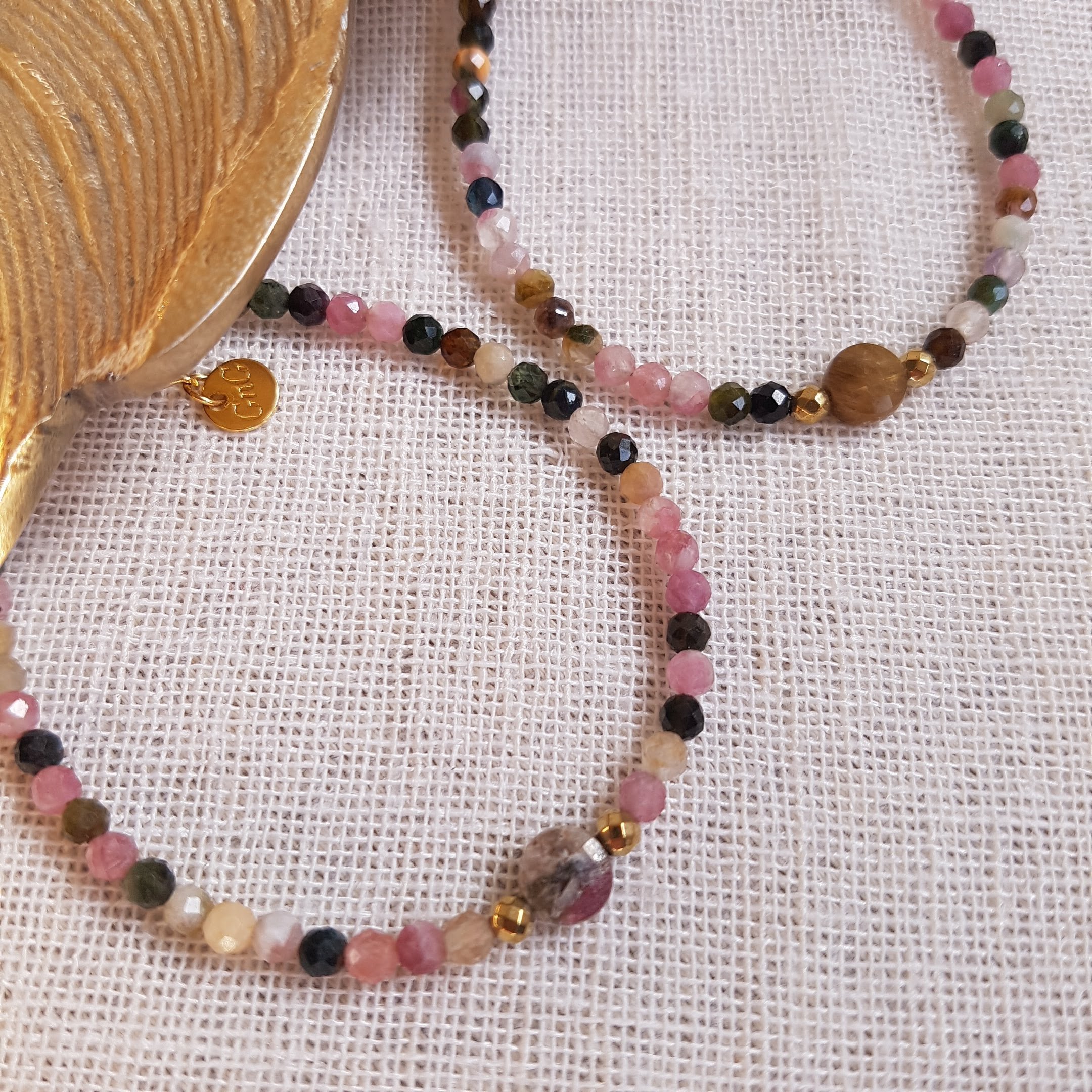 Tourmaline bracelet GINANDGER Blue