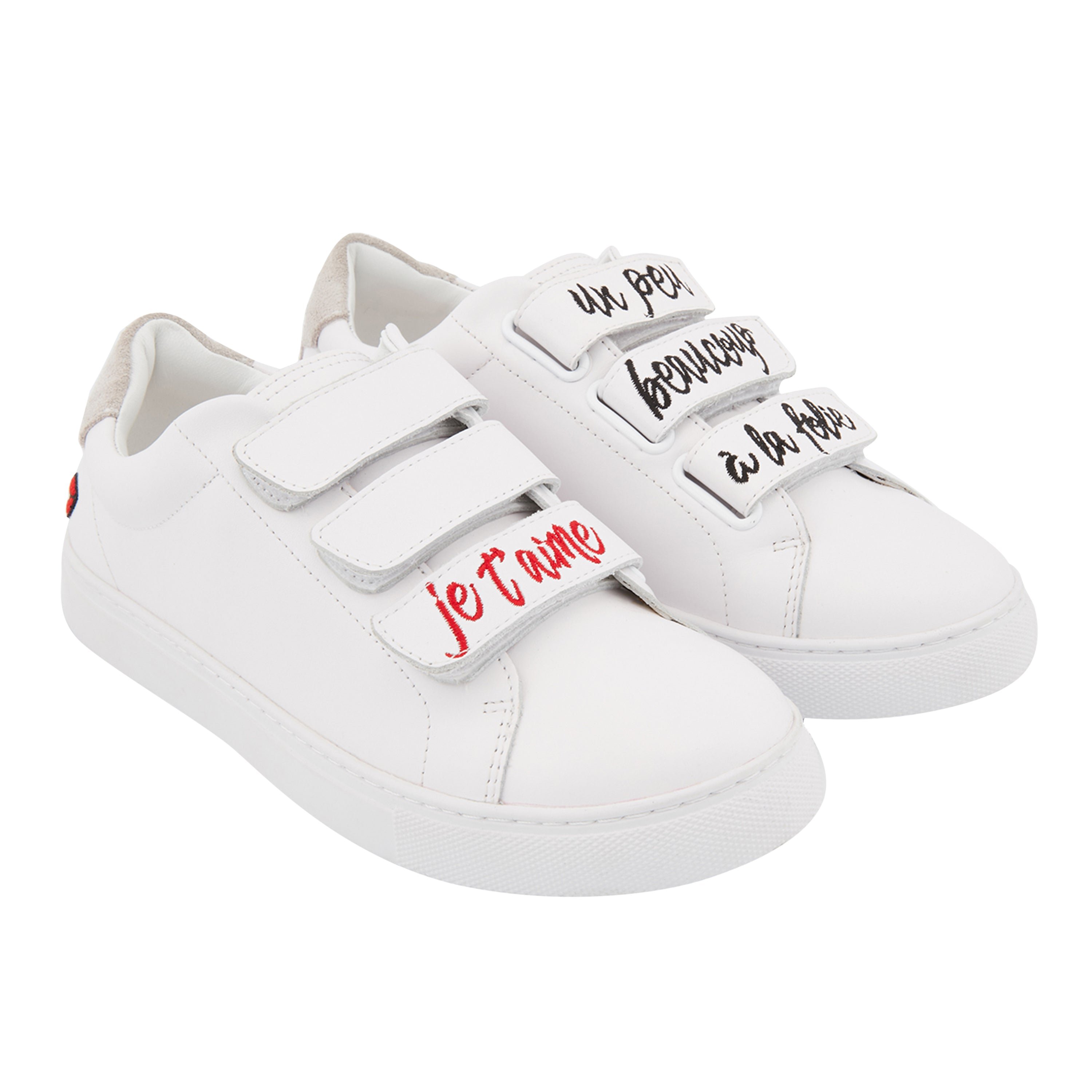 Leather sneakers BONS BAISERS PARIS White