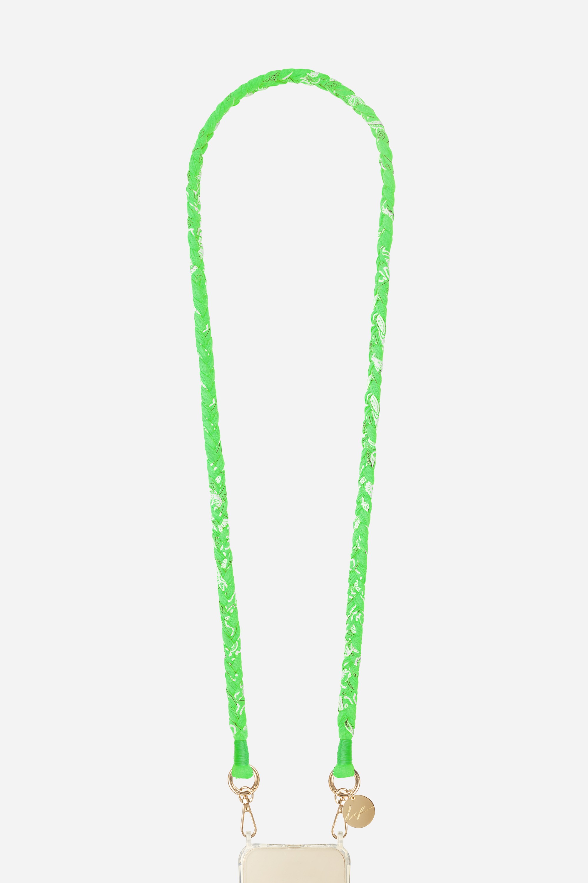 Bandana phone cord DELLA Vert fluo