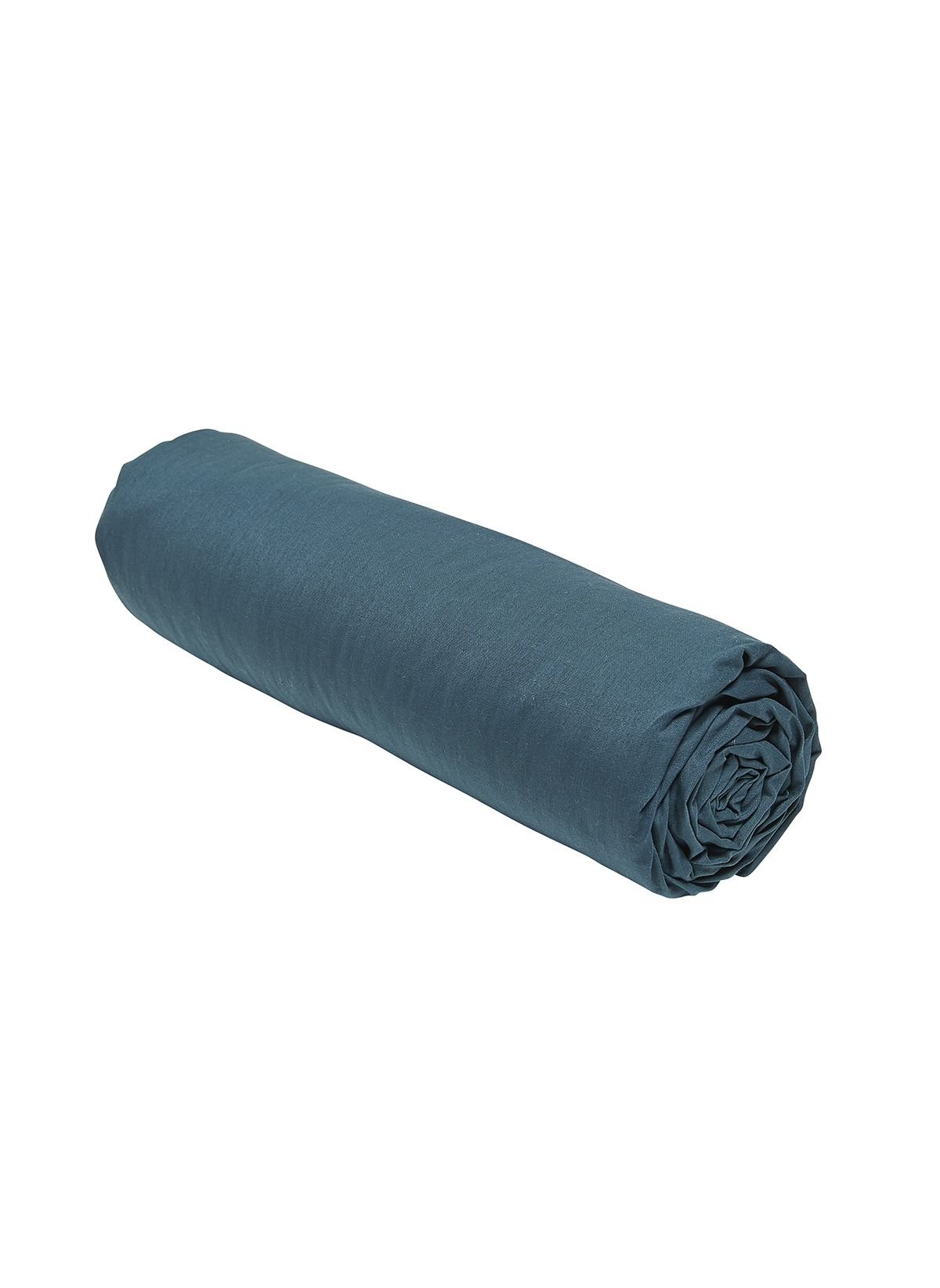 Fitted sheet with deep pockets in cotton TODAY LINGE DE MAISON Blue