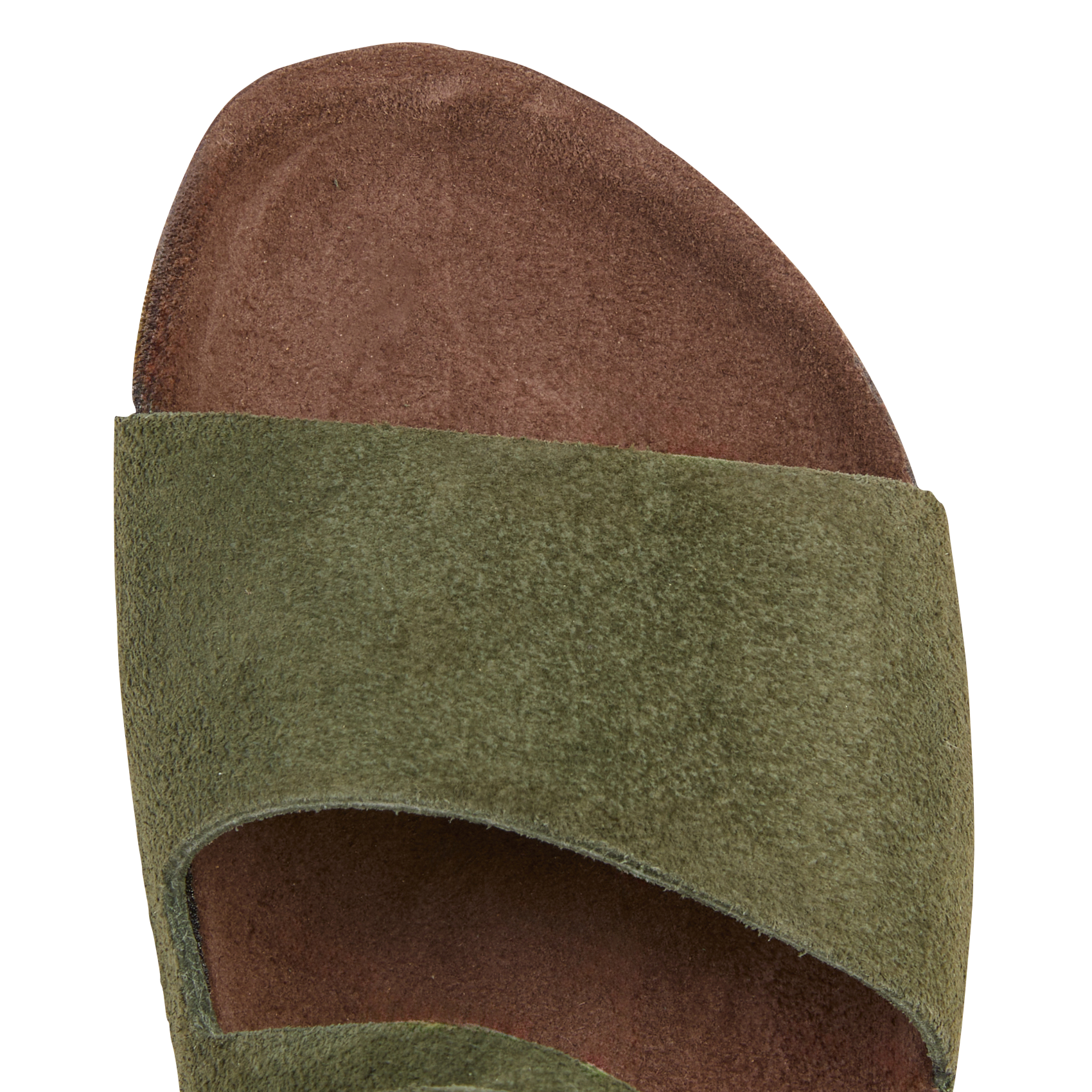 Flat soft leather sandals BOSABO Khaki