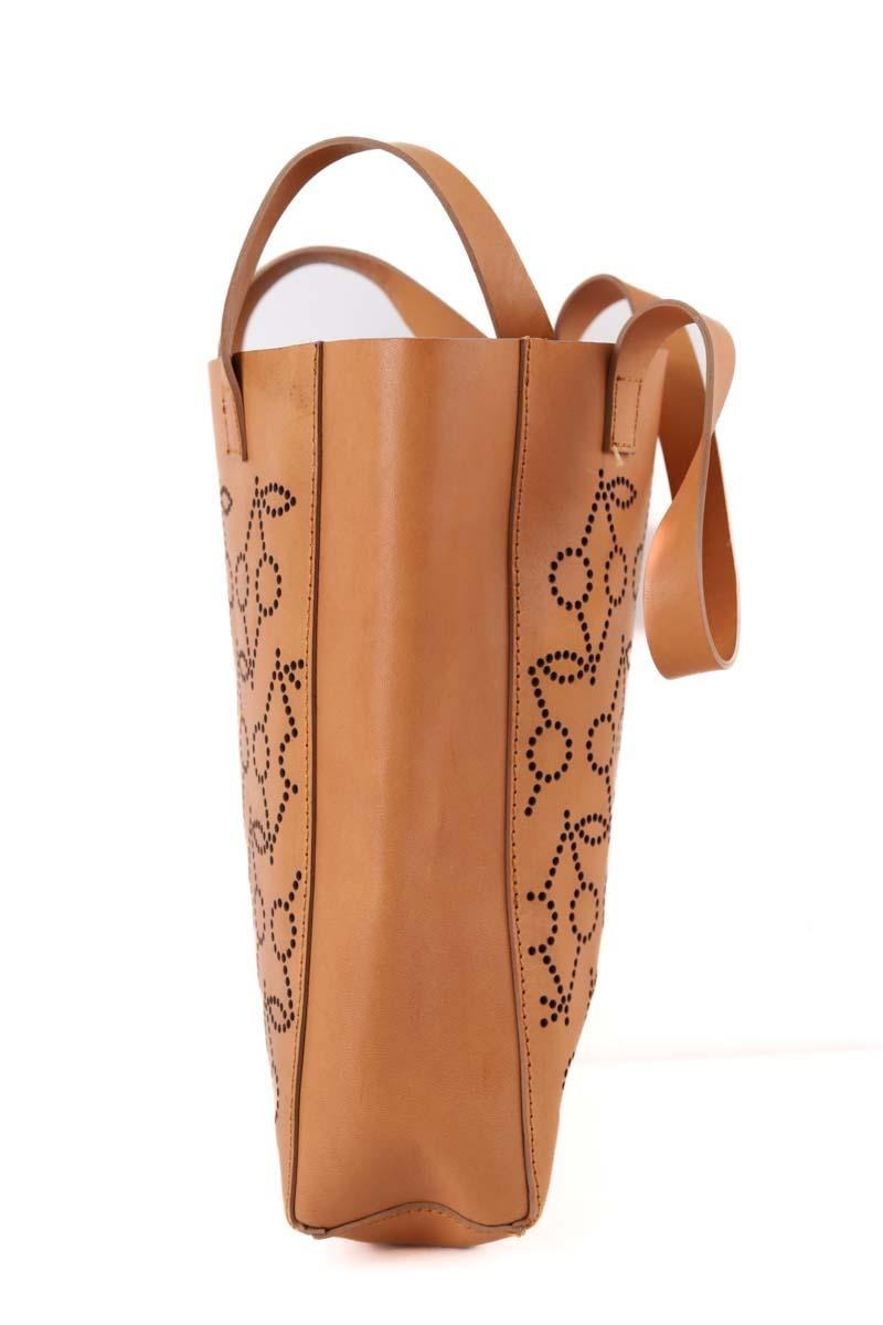 Leather clutch bag BONPOINT - Seconde Main Brown