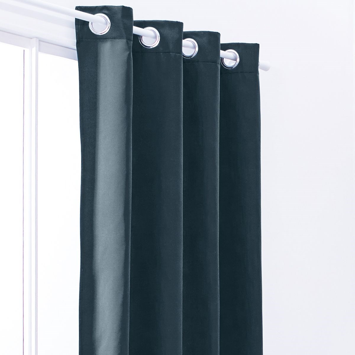 Plain insulating curtain with eyelets TODAY LINGE DE MAISON Blue