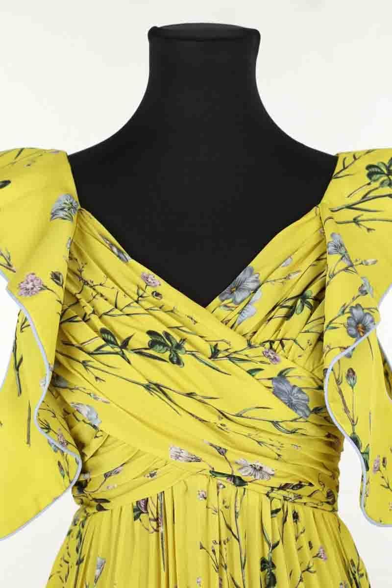 Yellow dress SELF PORTRAIT - Seconde Main Yellow