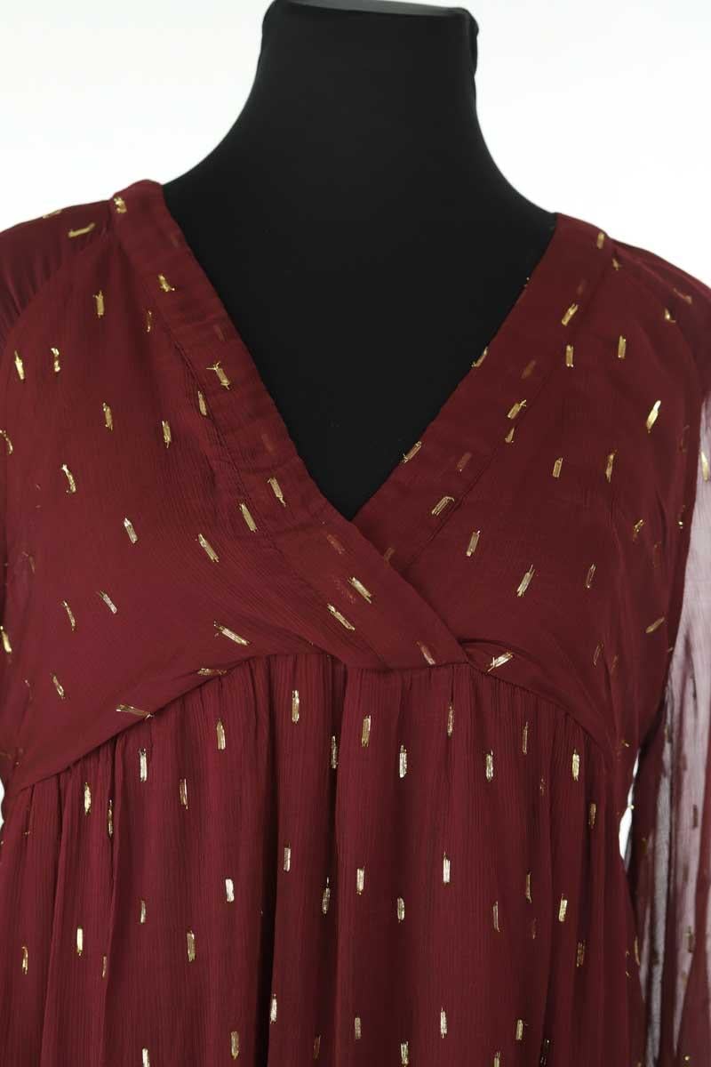 Burgundy dress SEZANE - Seconde main Red
