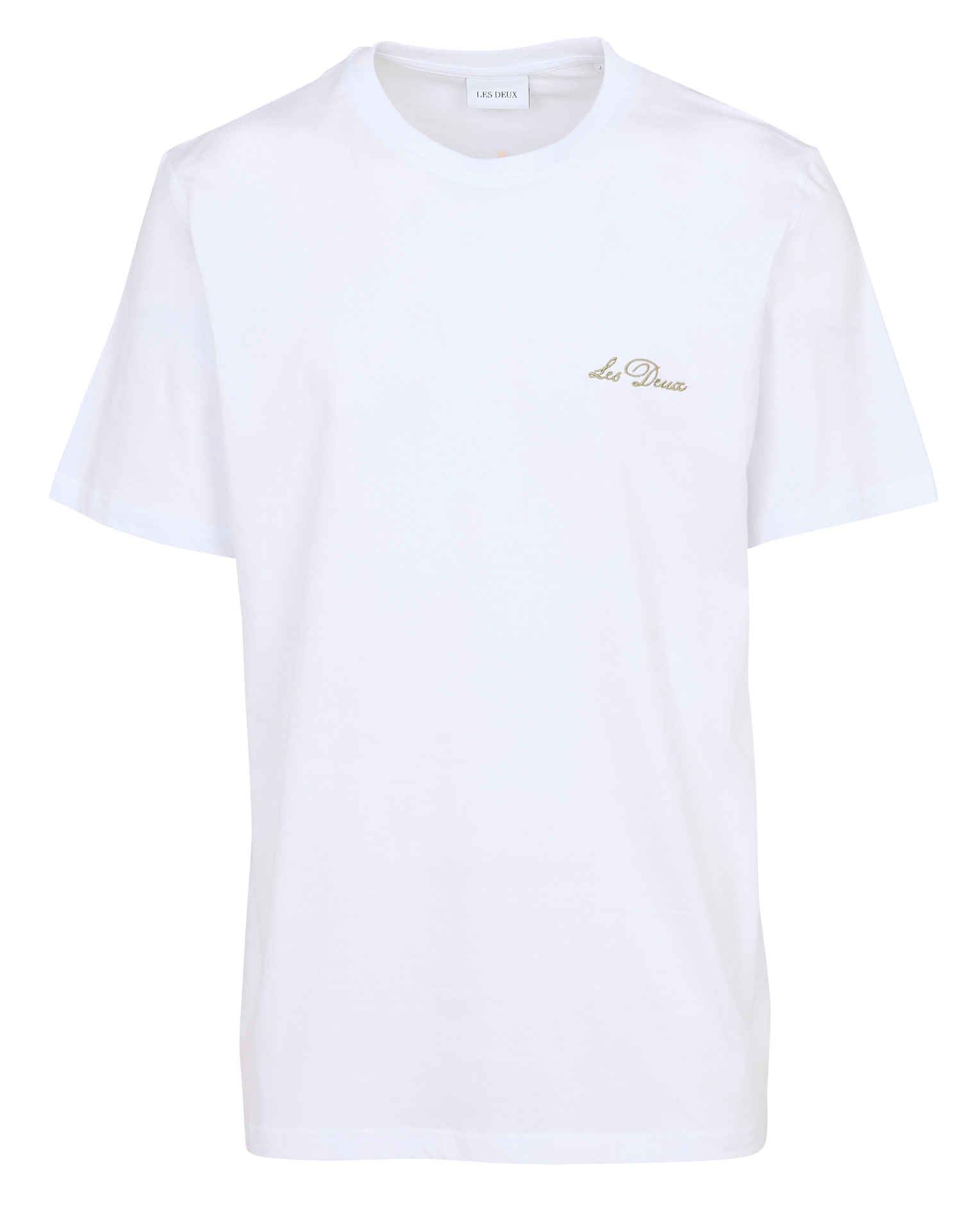 Straight-cut organic cotton T-shirt LES DEUX White