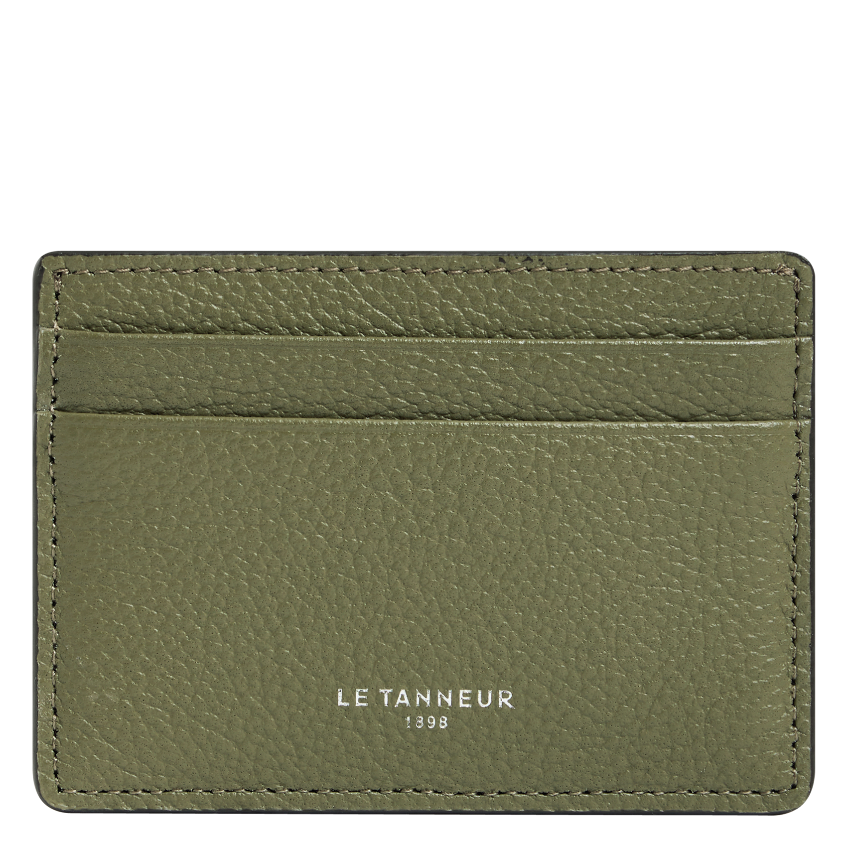 - 100% leer, - 6 kaarthoudersplitten, - 1 centrale zak, - Afmetingen: L10 x H7 cm. LE TANNEUR