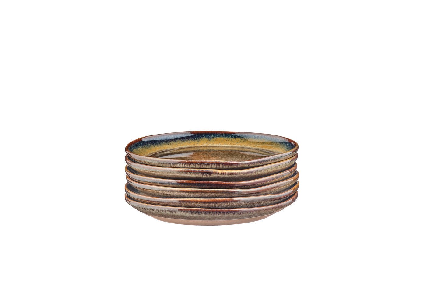 Genesis plate ø16.5cm - 6 pieces - basalt BJORN Brown