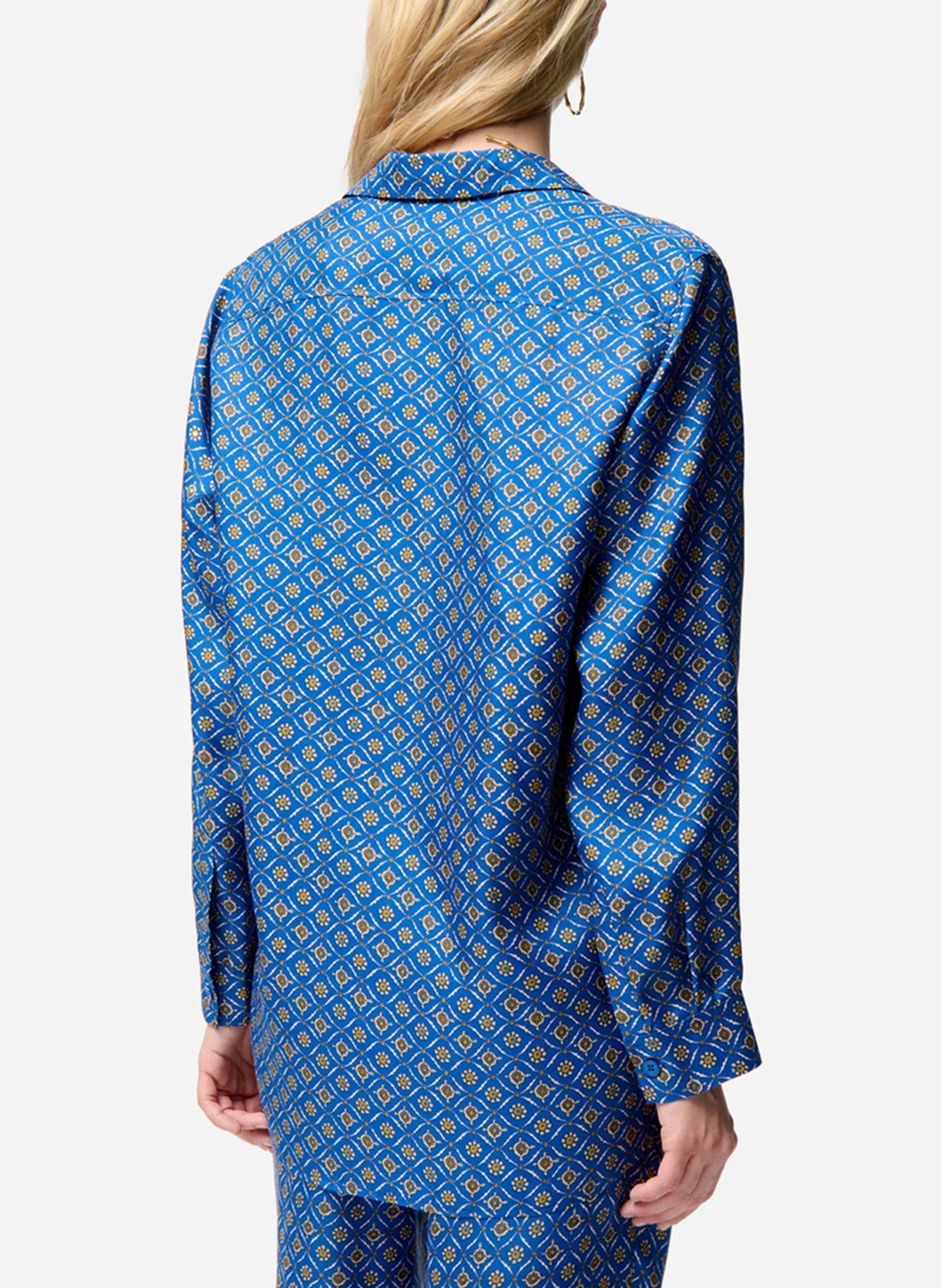 Chemise col classique imprimée VANESSA BRUNO Blue