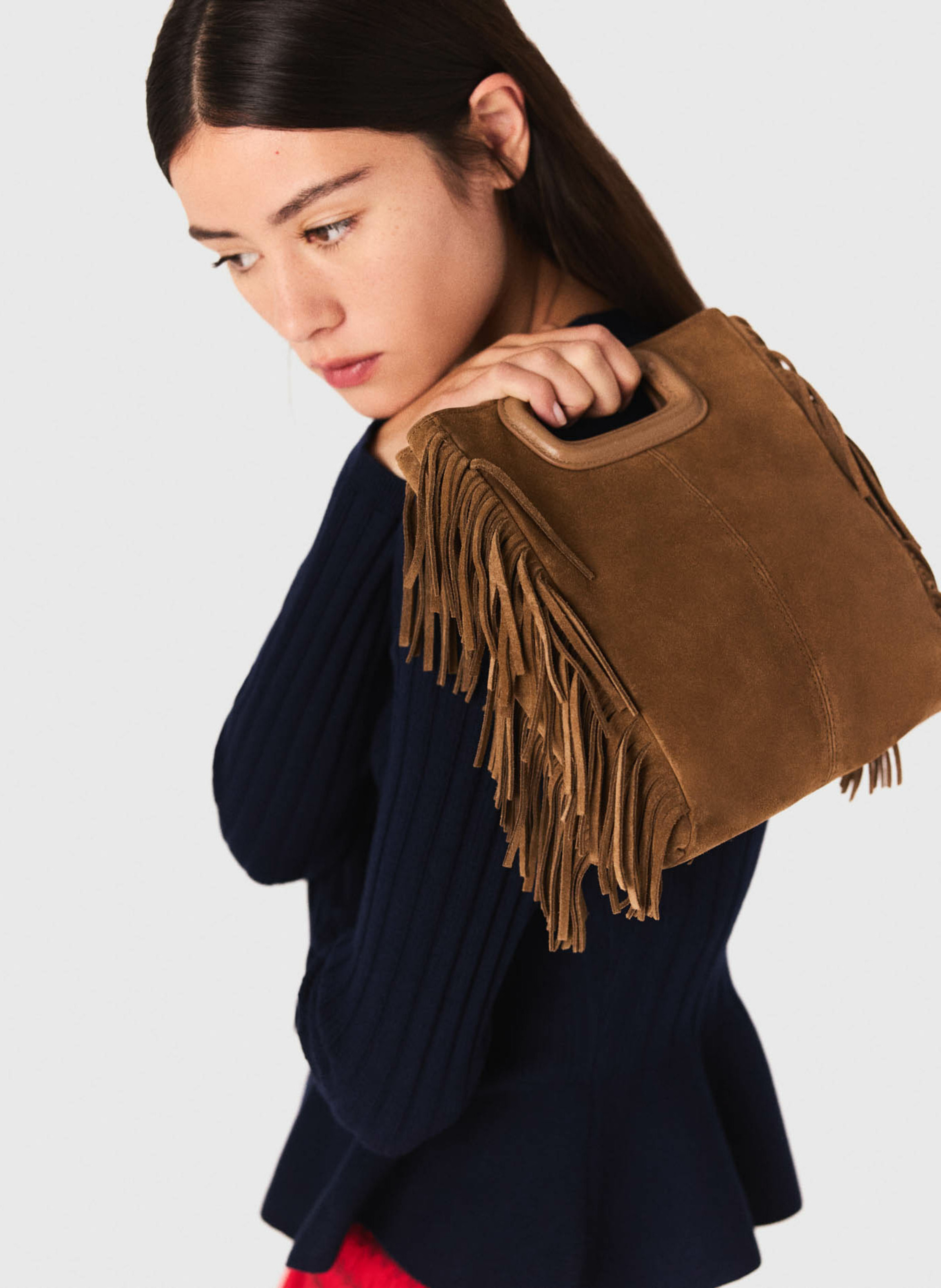 Fitted solid button-up cardigan MAJE Blue