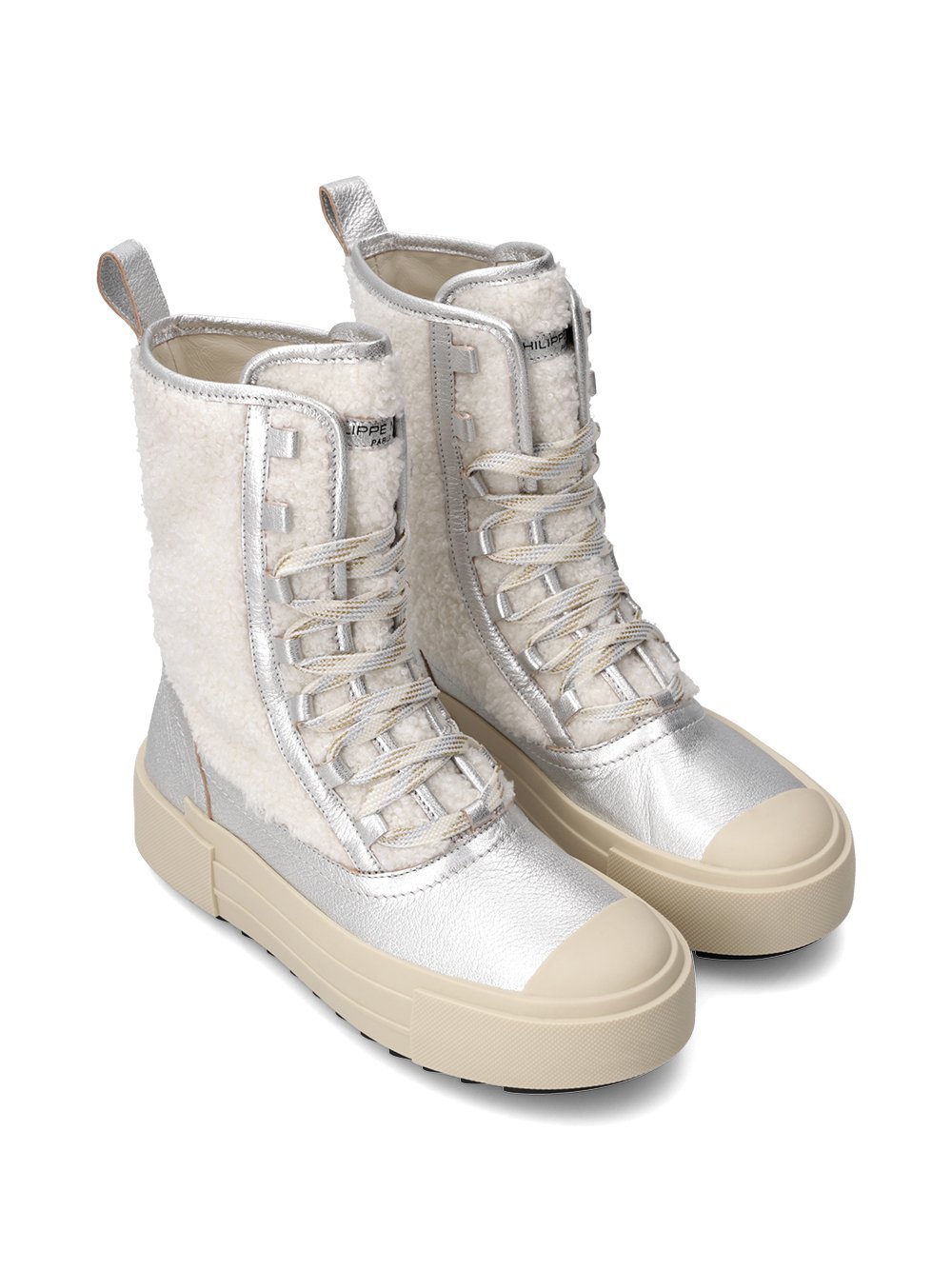 Sneakers Paris Haute Tennis PHILIPPE MODEL Silver