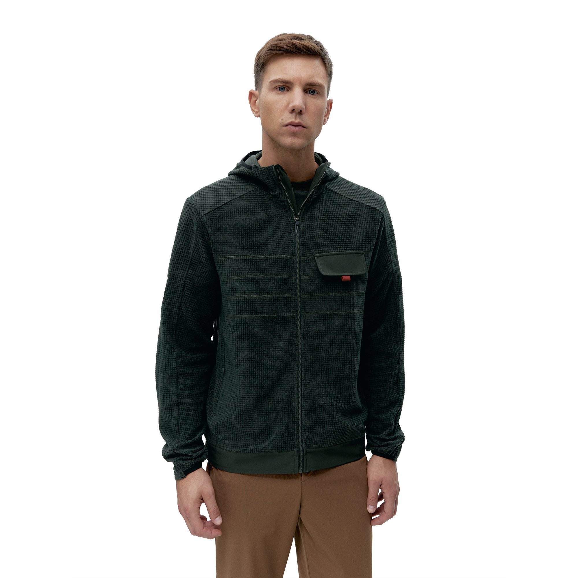 Quilted sports jacket with zipper BORN LIVING YOGA Green