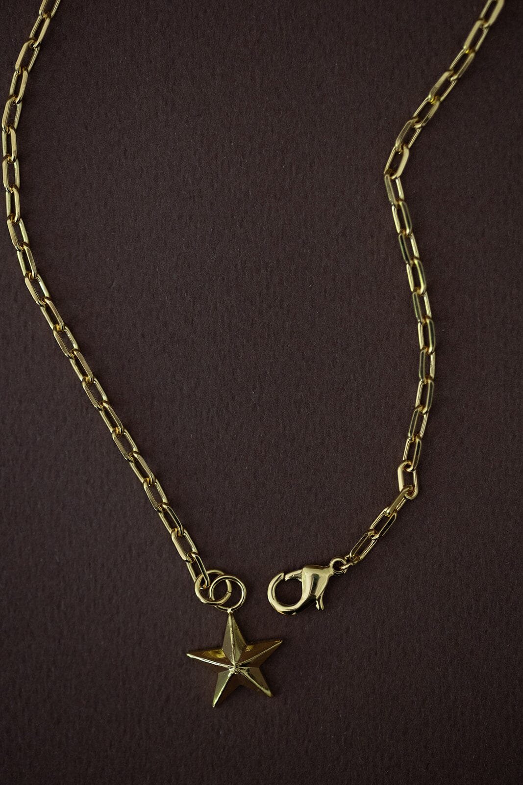 Maxi silver-plated star necklace MONSIEUR SIMONE Golden