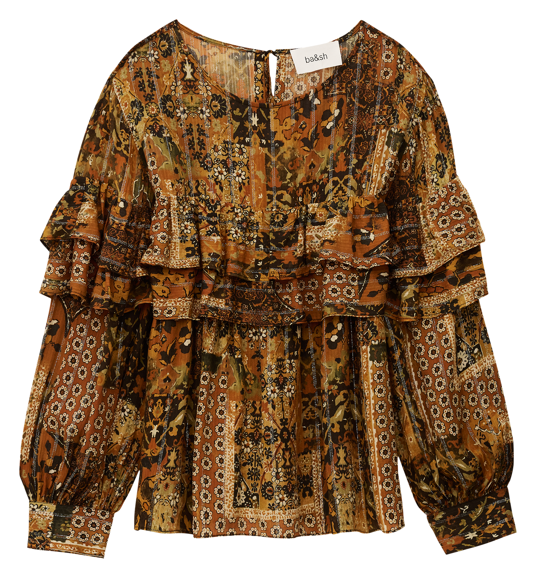 Blouse col rond  BA&SH Orange