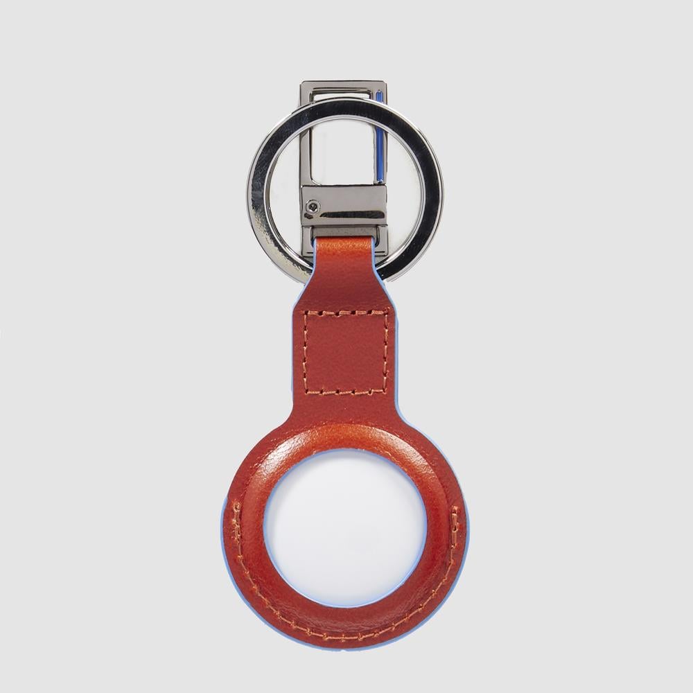 AirTag® keychain PIQUADRO Brown