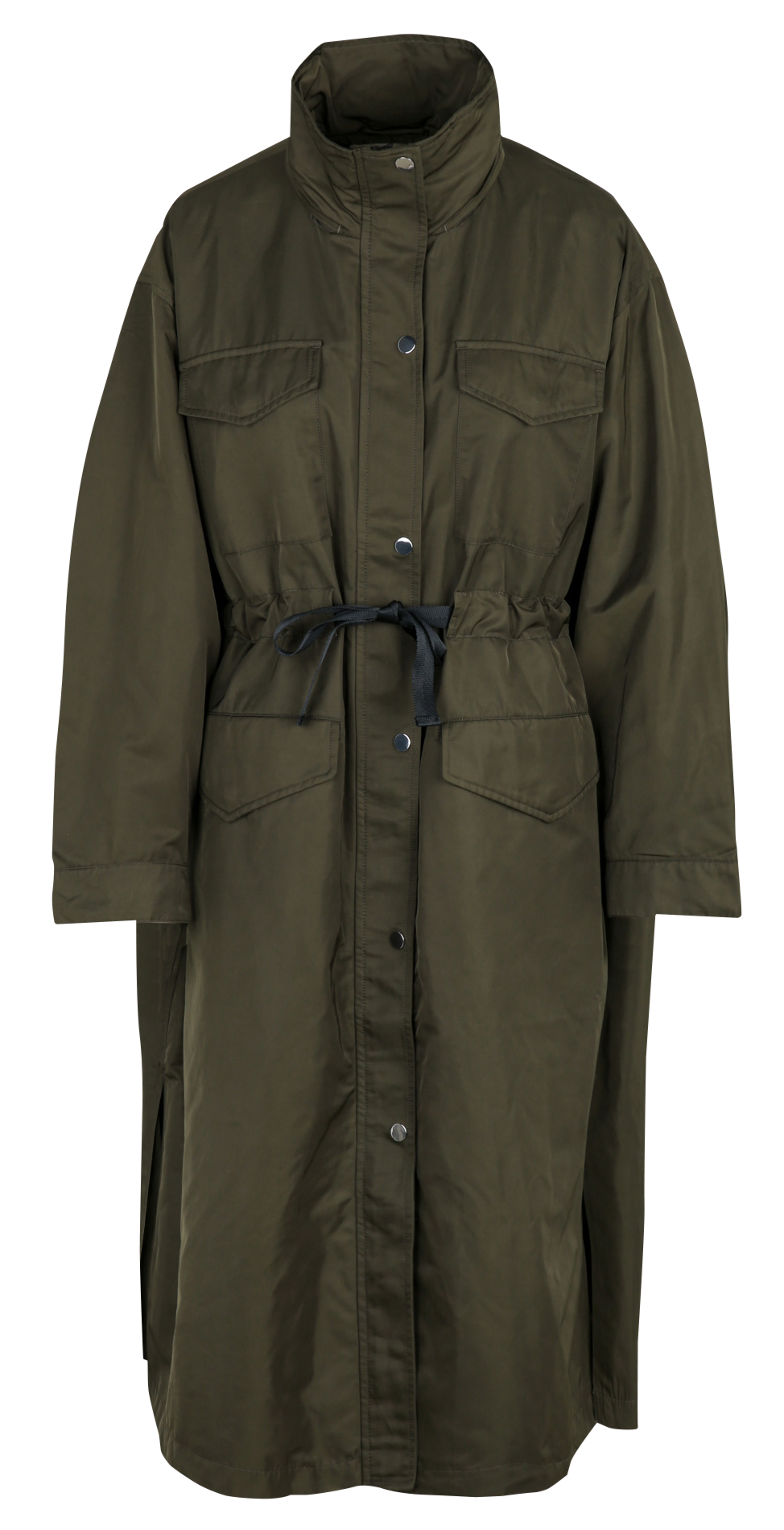 Parka met opstaande kraag BERENICE Kaki