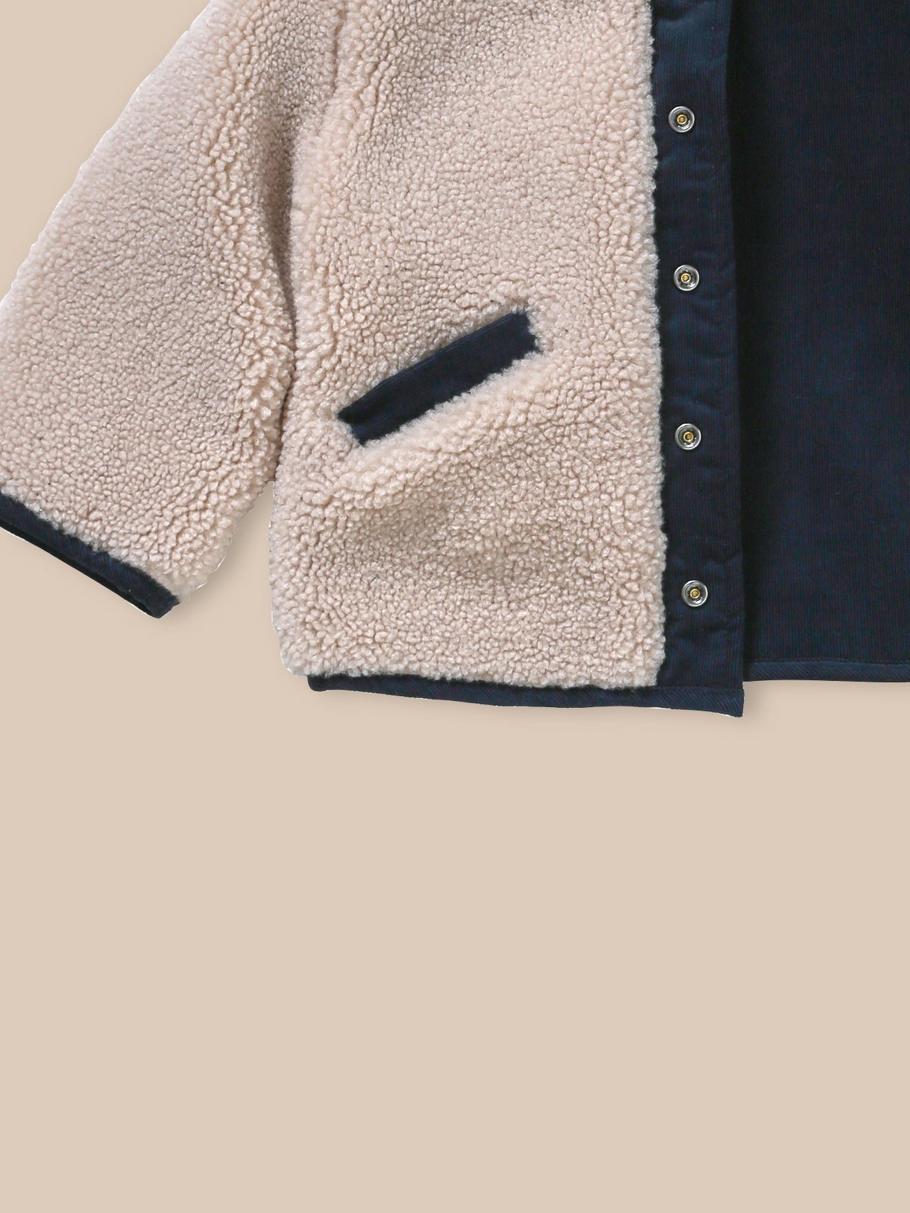 Reversible burnous jacket CYRILLUS Blue