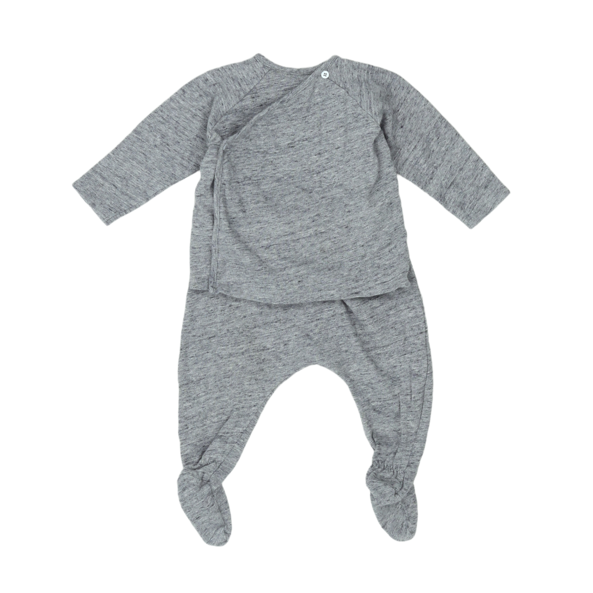 Grey Baby Set - 6 months BONPOINT - Seconde Main Grey