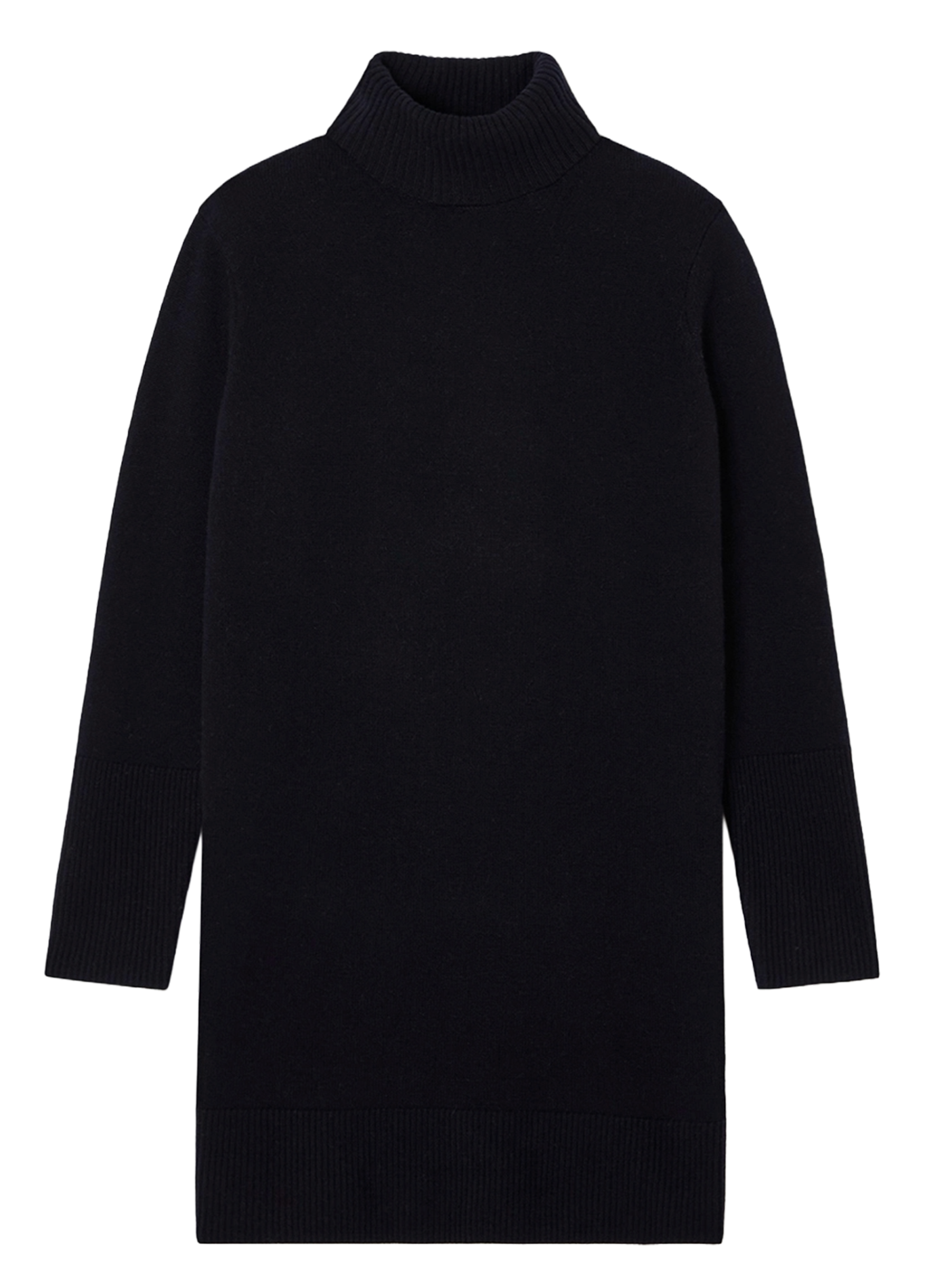 Vestito a maglia oversize con collo alto in misto lana TARA JARMON Blu