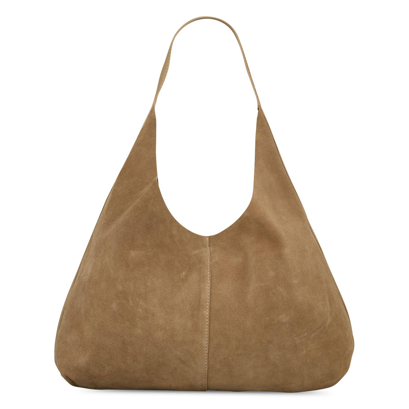 Buideltas van getextureerd leer met veters BECKSONDERGAARD Bruin