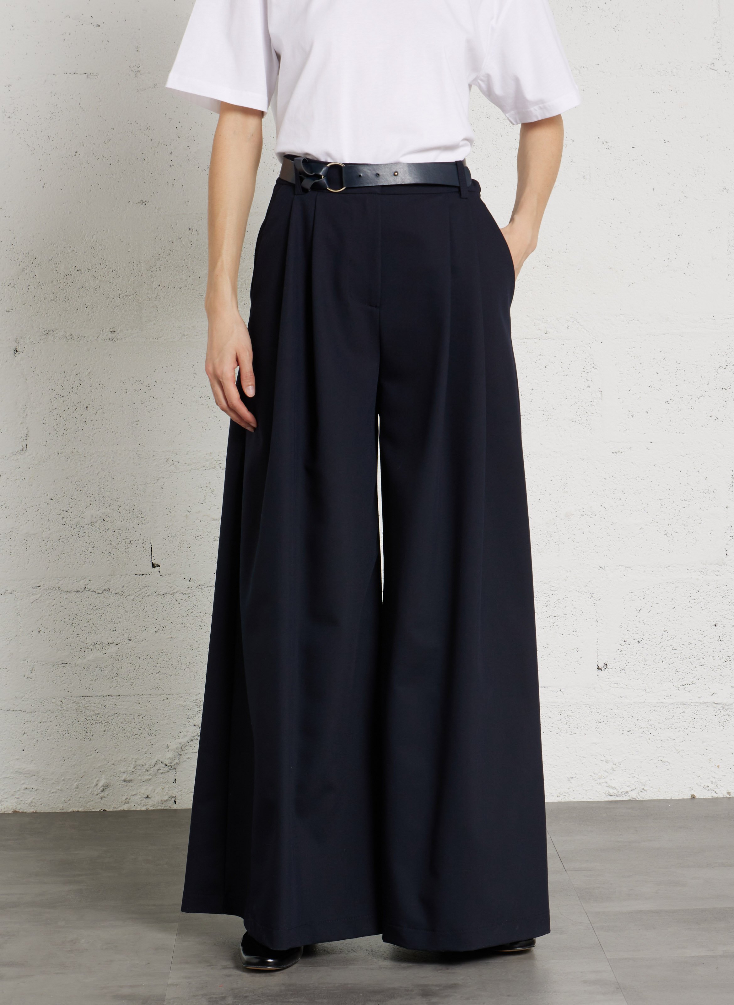 Pantalon large ceinturé à pinces IMPERIAL