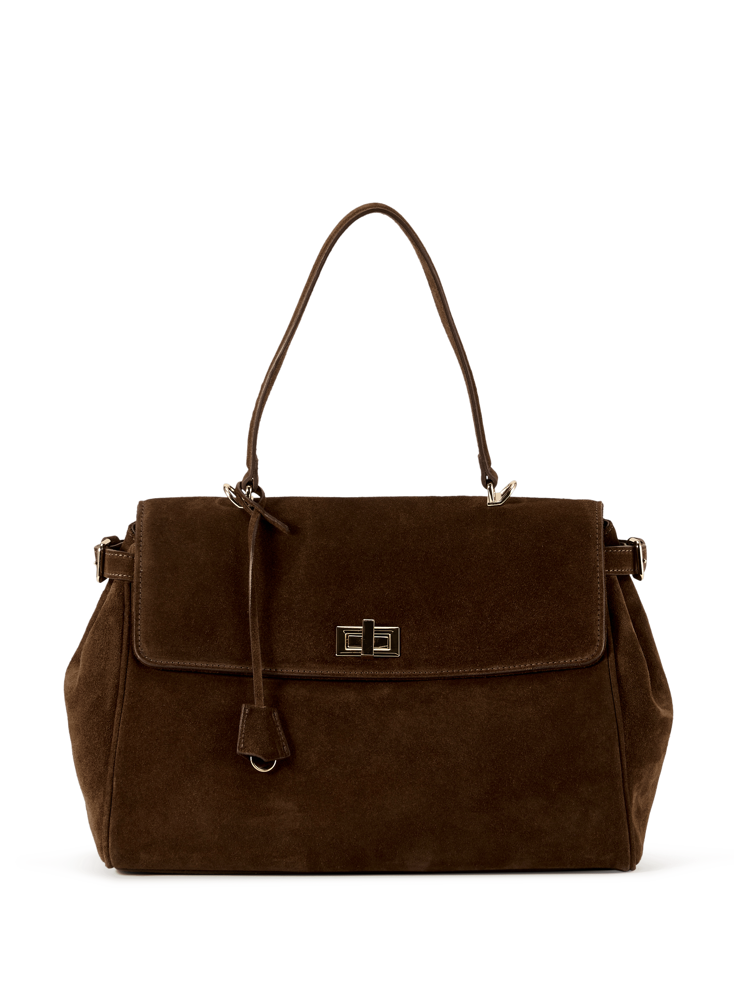 A-line leather skirt SAISON 1865 Brown