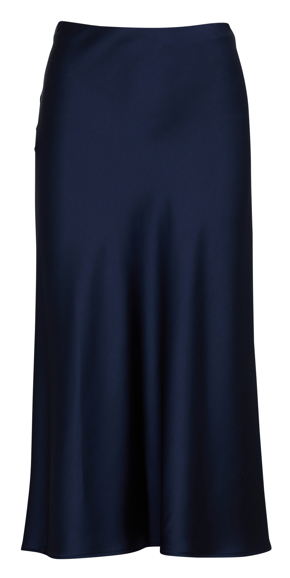 Halflange, glanzende rok IMPERIAL Blauw