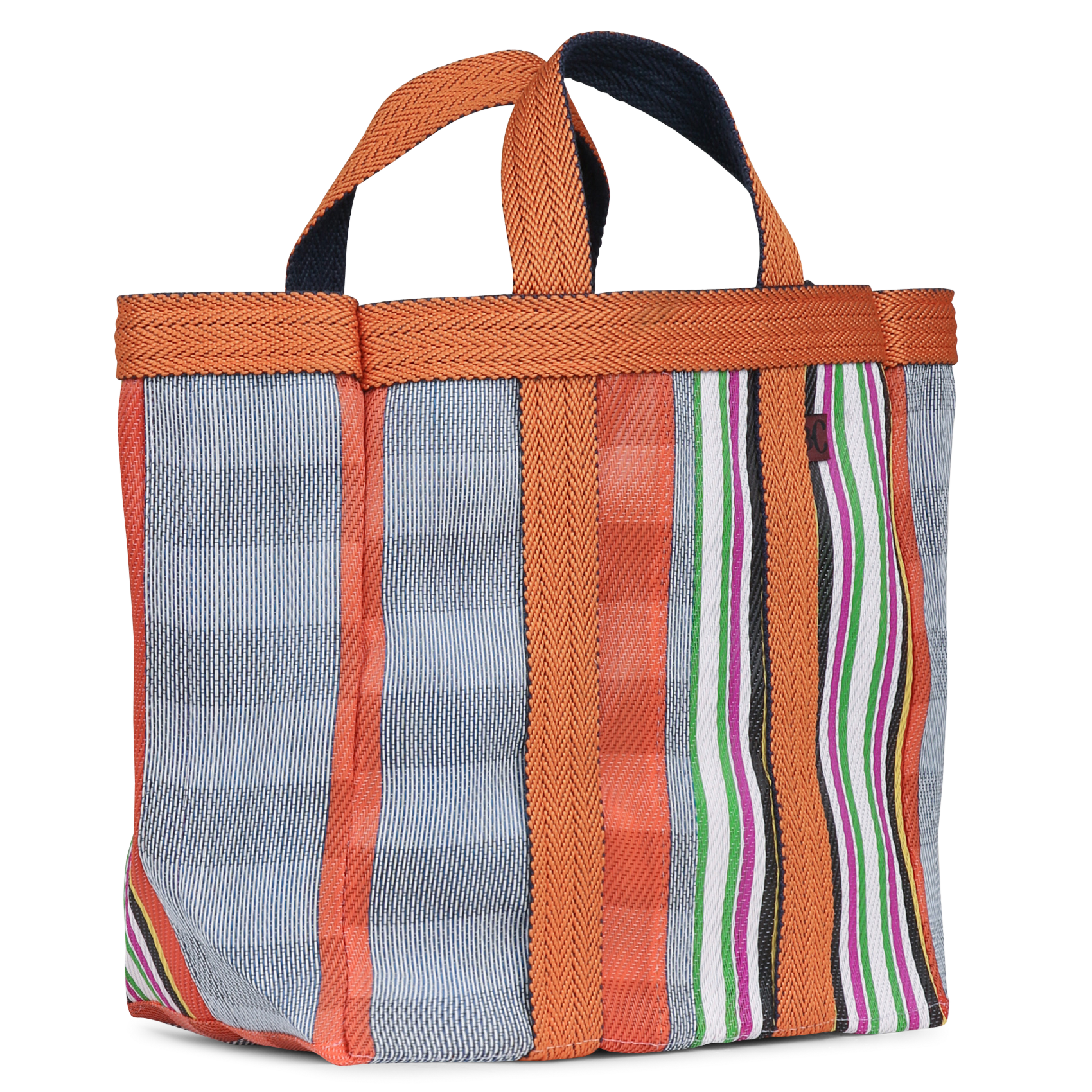 Bolso shopper de piel BABACHIC BAGS Naranja