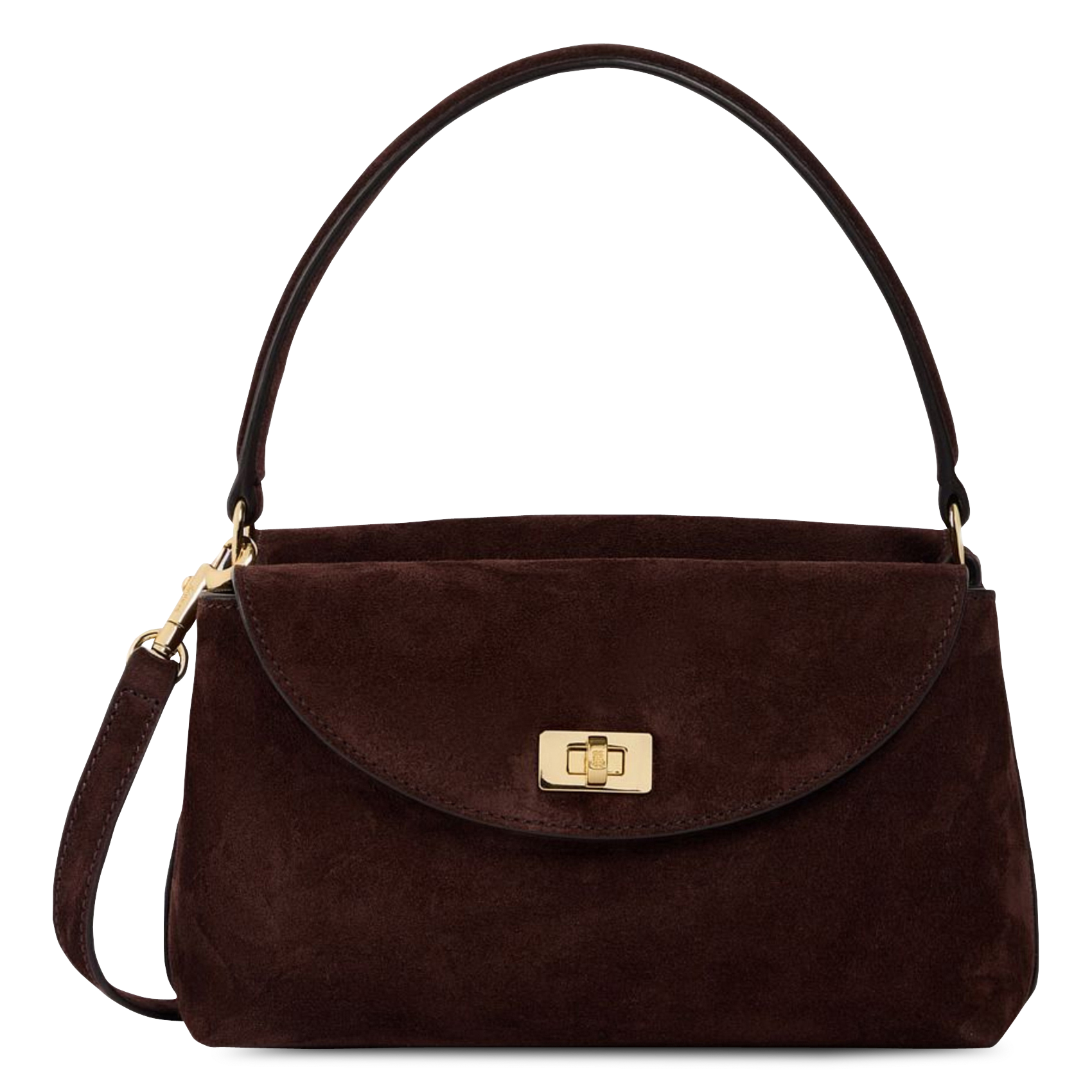 Leren handtas SANDRO Bruin