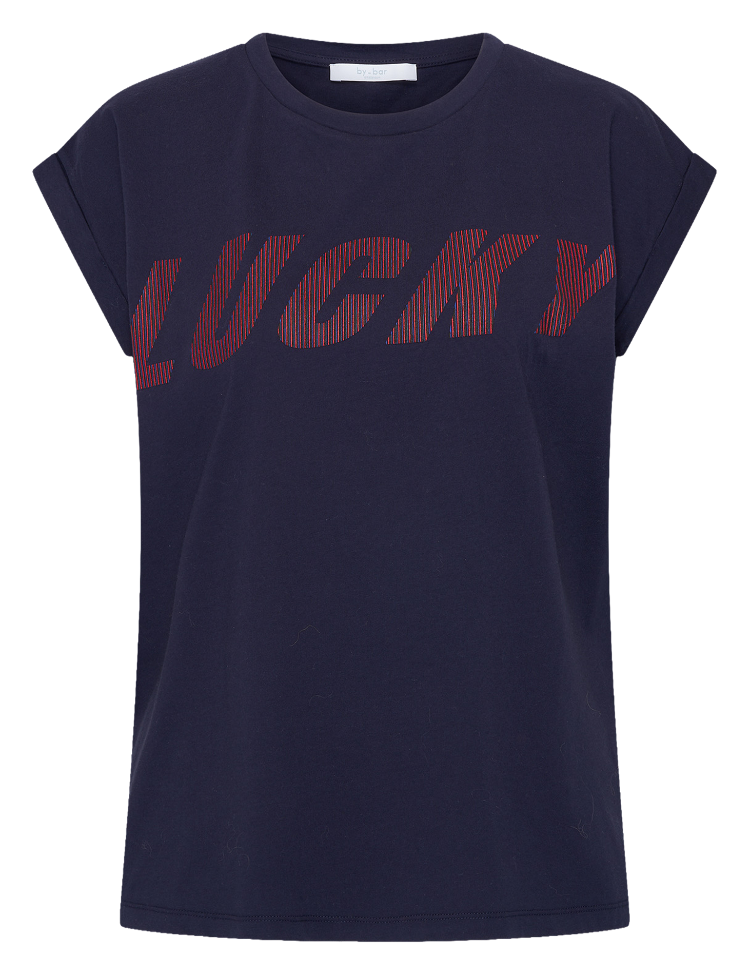 Tee-shirt col rond en coton BY BAR Bleu