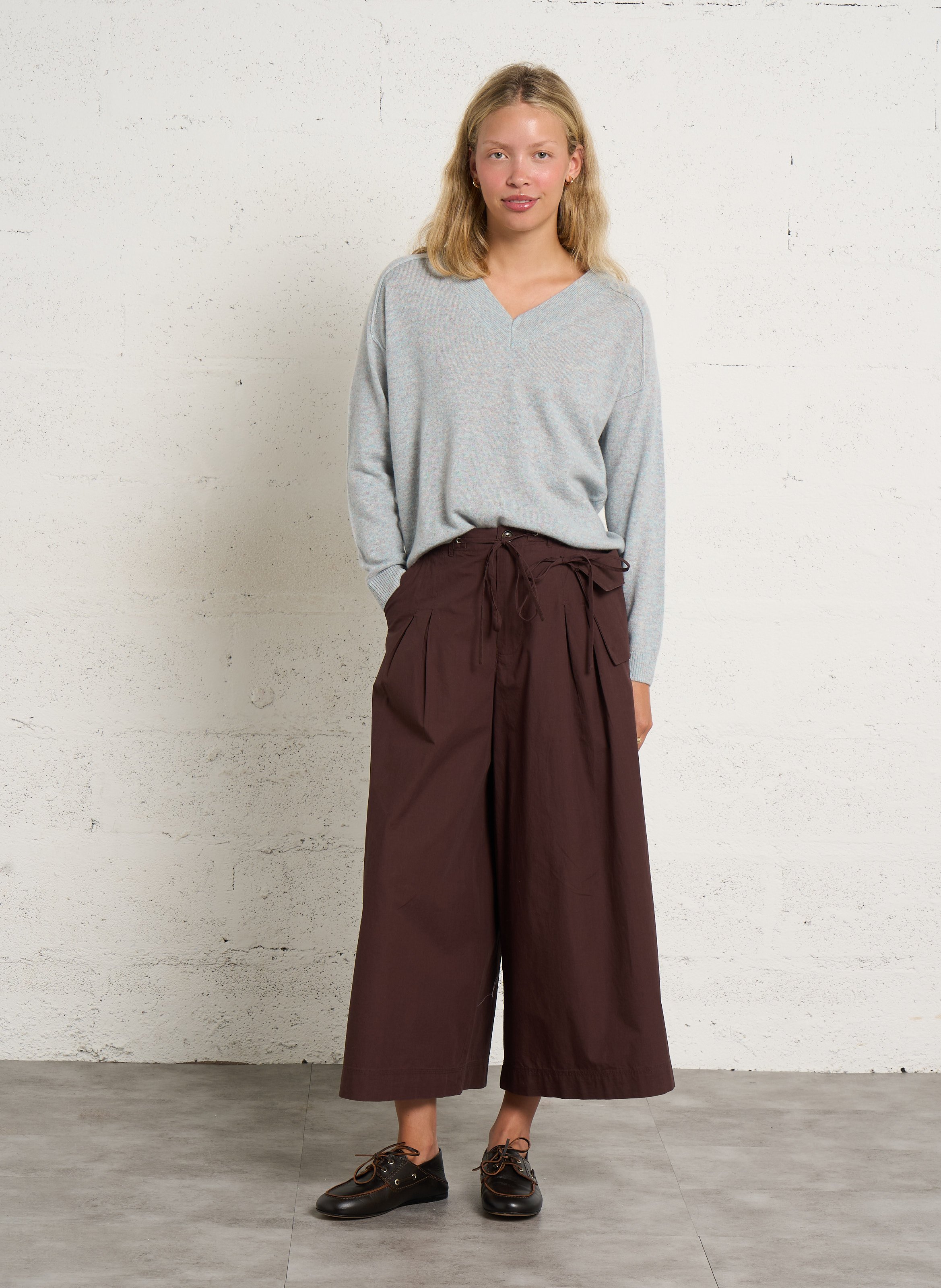 High-waisted Bermuda shorts DAMSON MADDER Brown