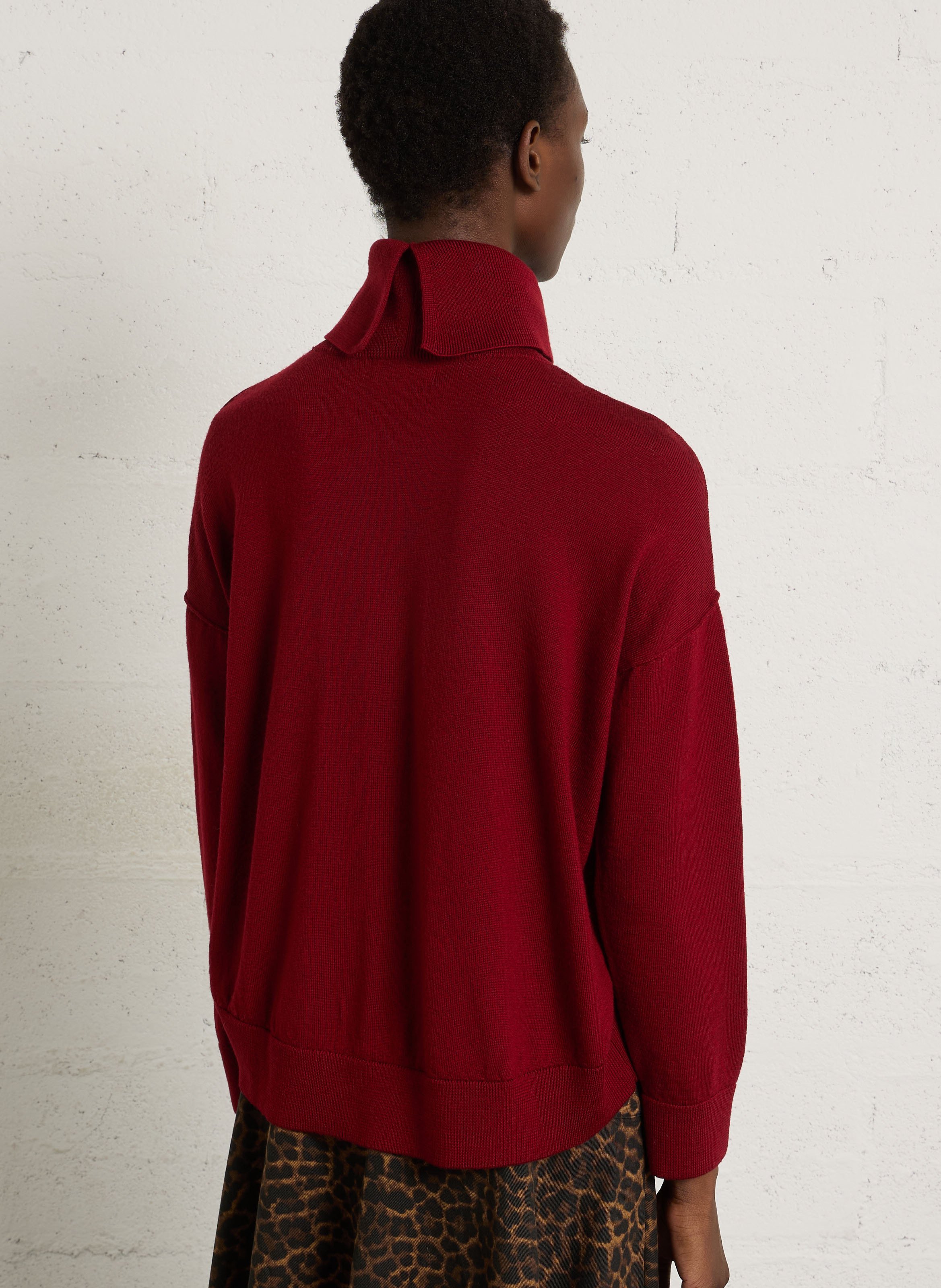 Pull oversize en laine MAISON ANJE Prune
