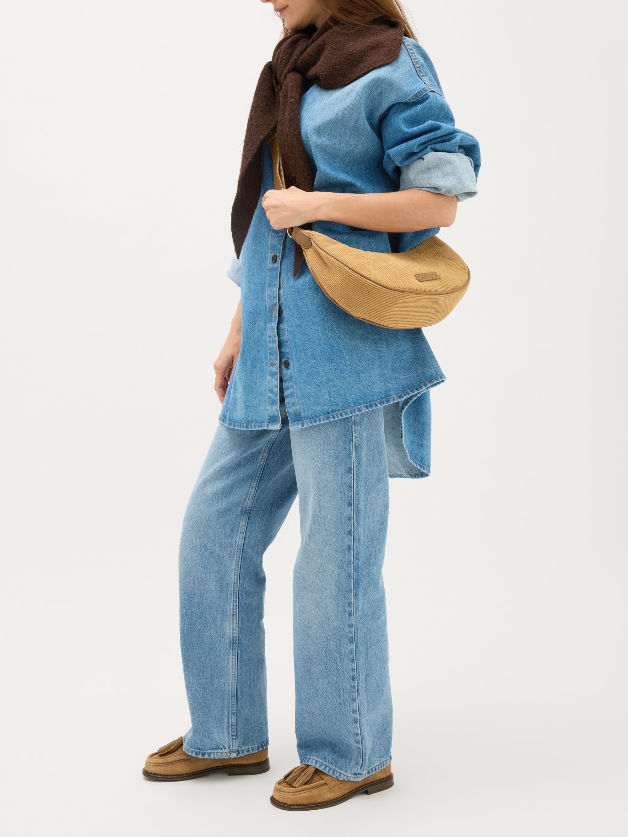 Half Moon Fanny Pack VANESSA WU Beige
