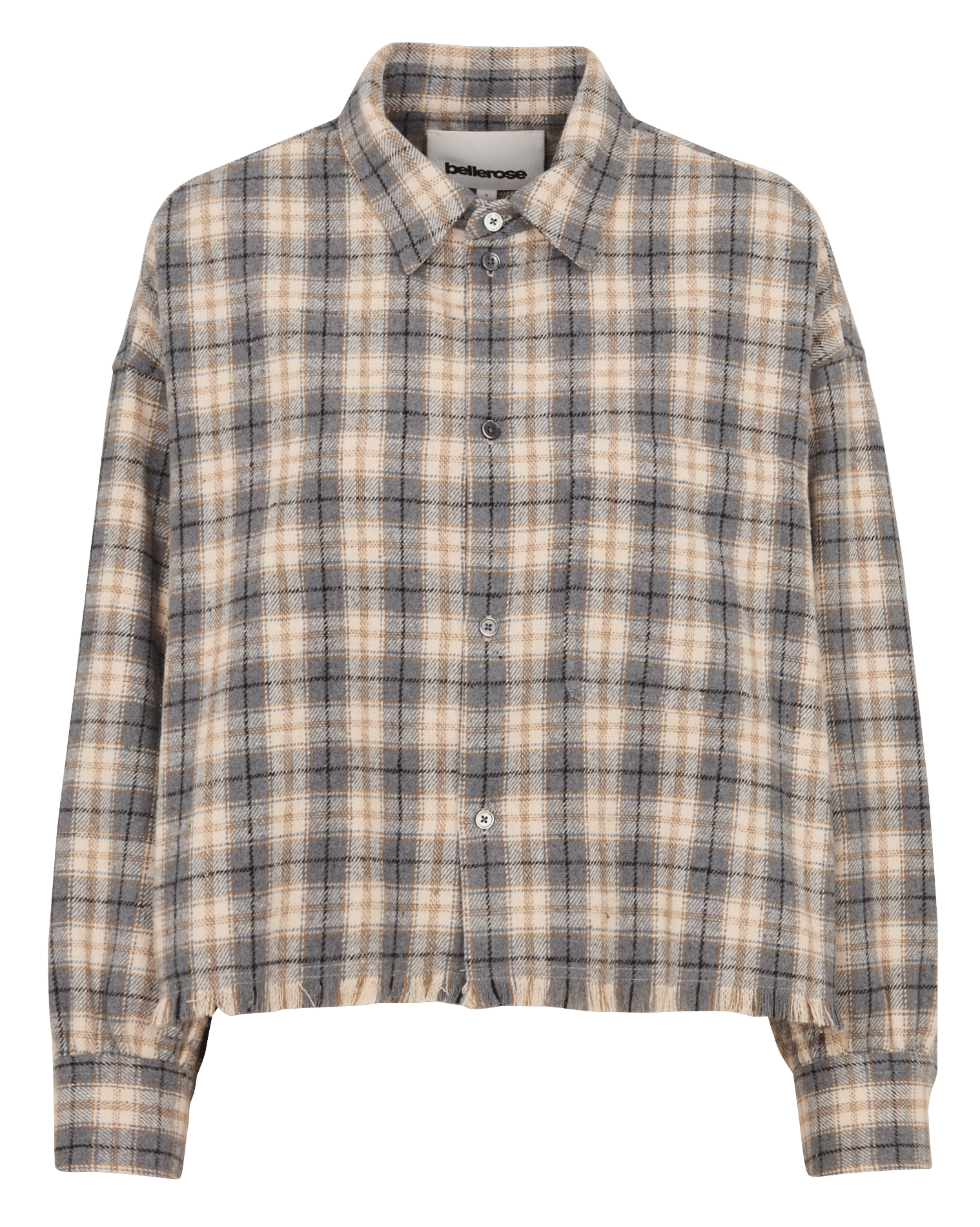 Checkered Button-Up Jacket BELLEROSE Green