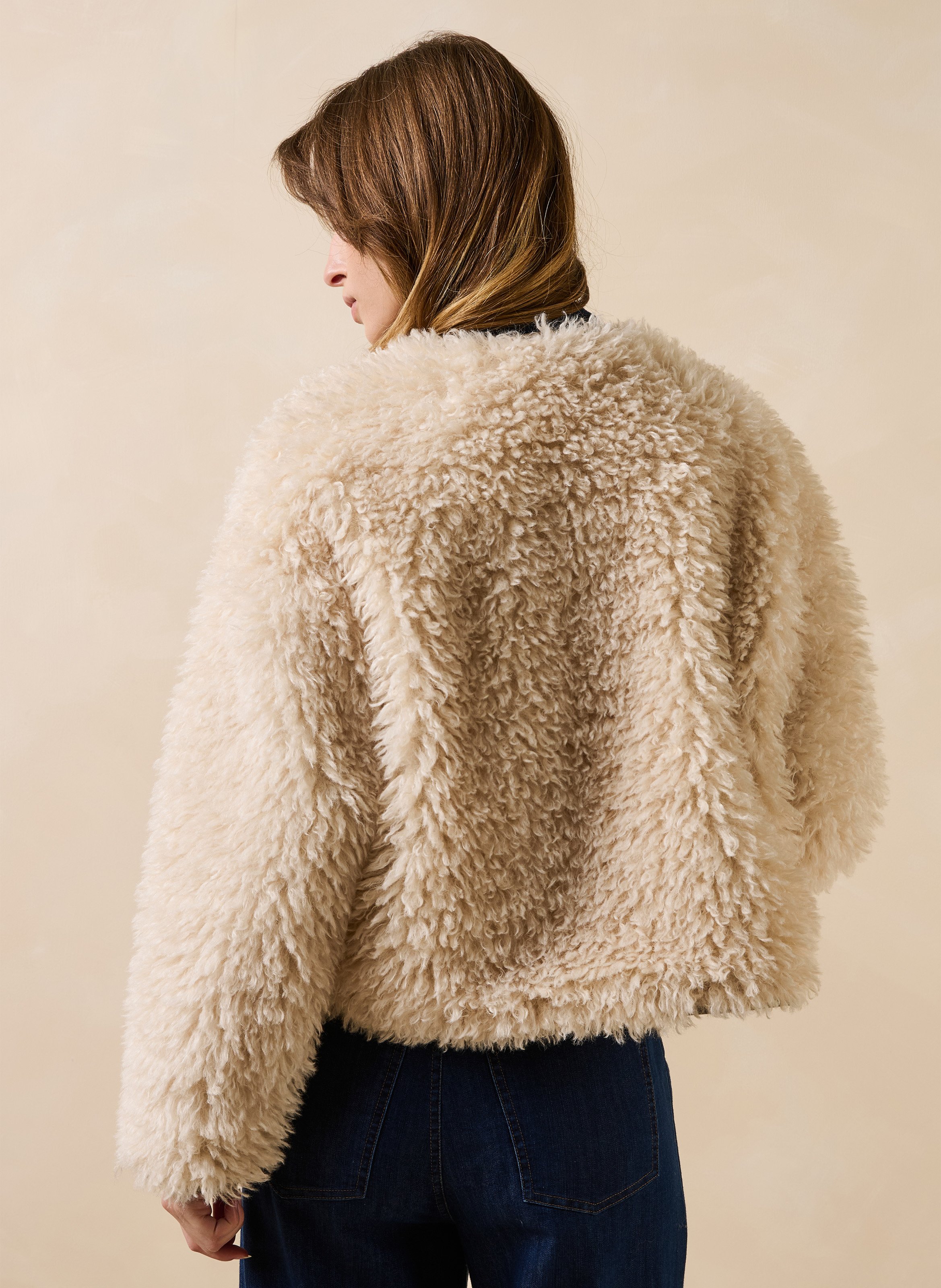 Gerade umkehrbare Jacke LA FEE MARABOUTEE Weiss