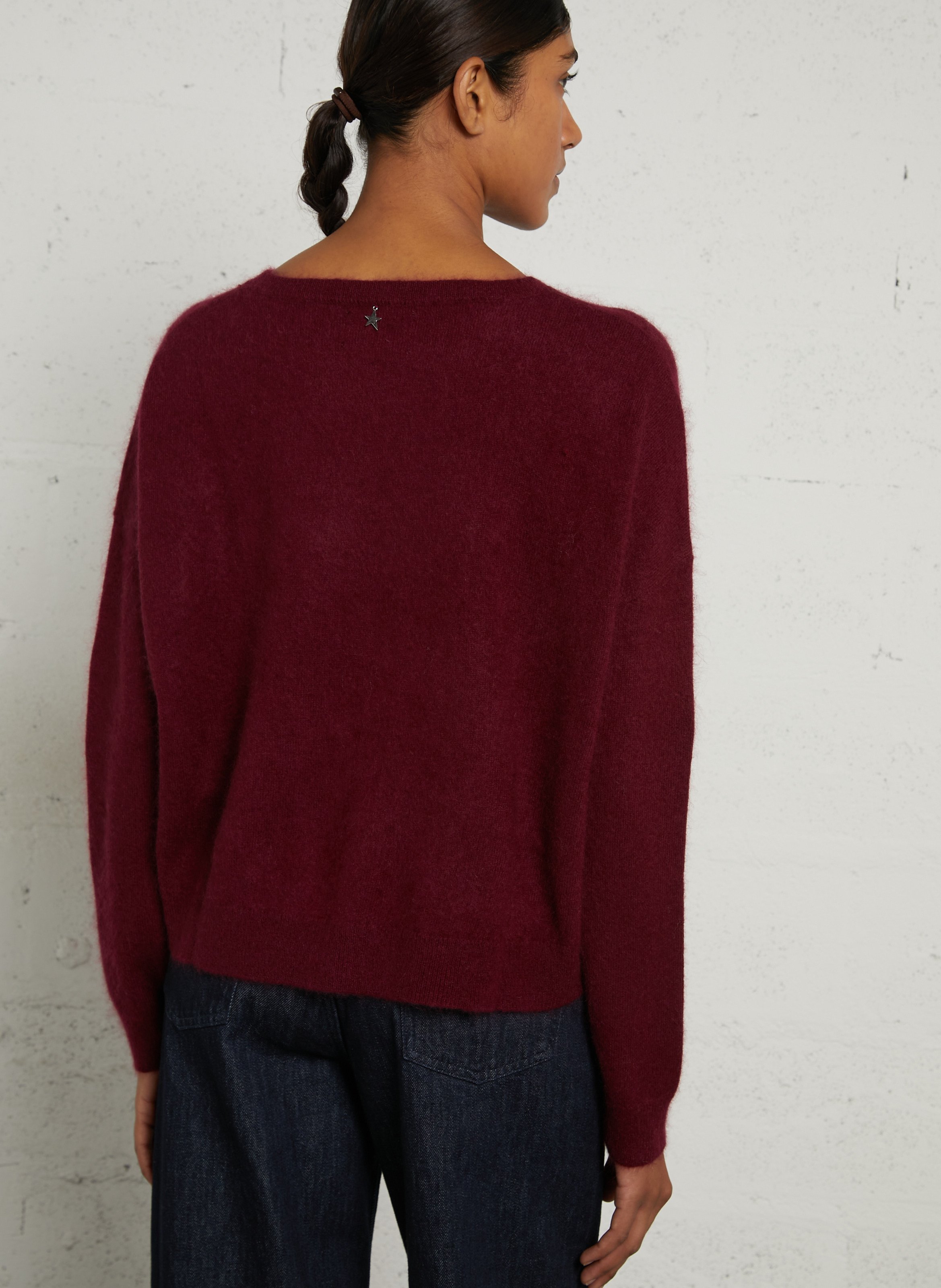 Straight wool-blend sweater SUD EXPRESS Red