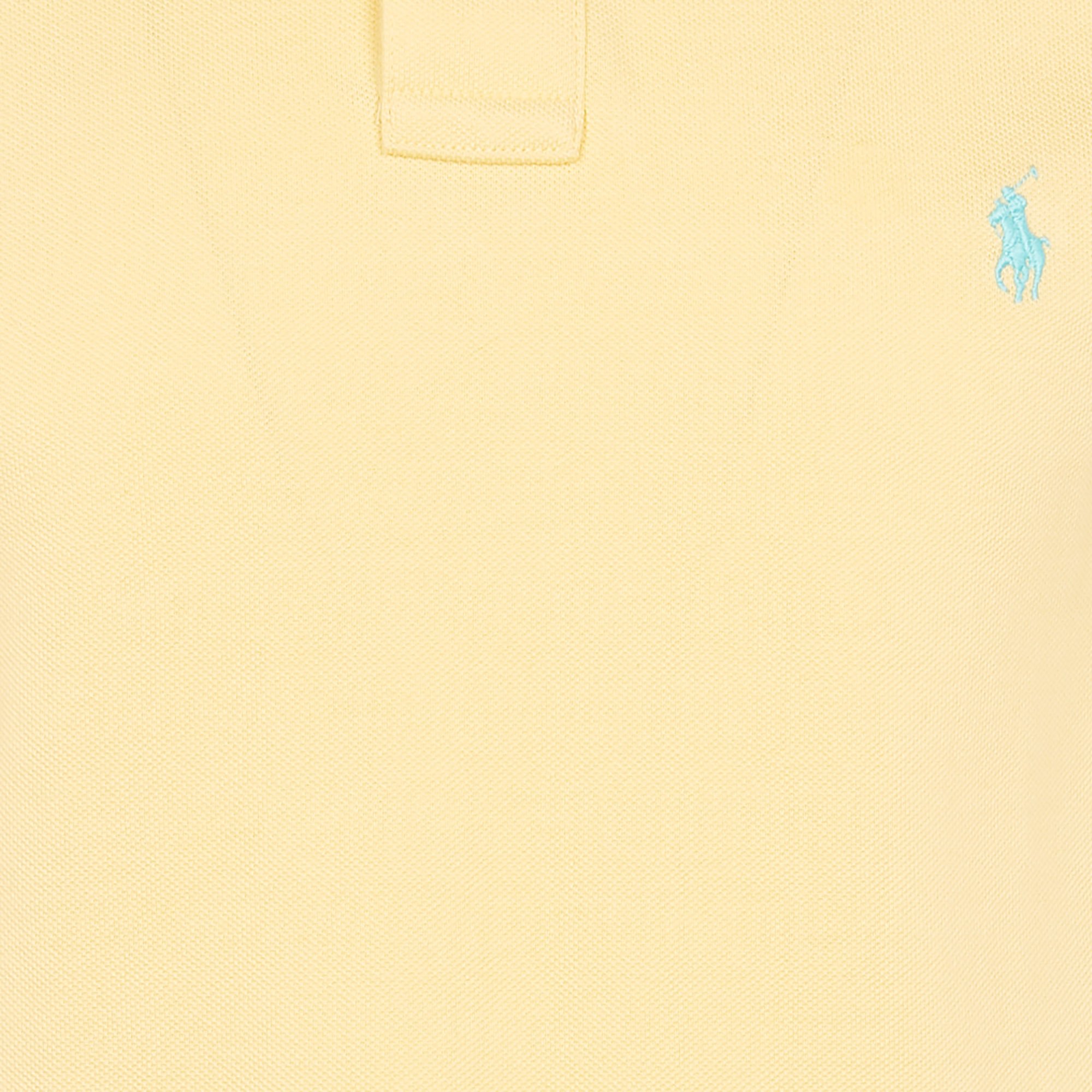 Slim-fit cotton piqué polo shirt POLO RALPH LAUREN Yellow