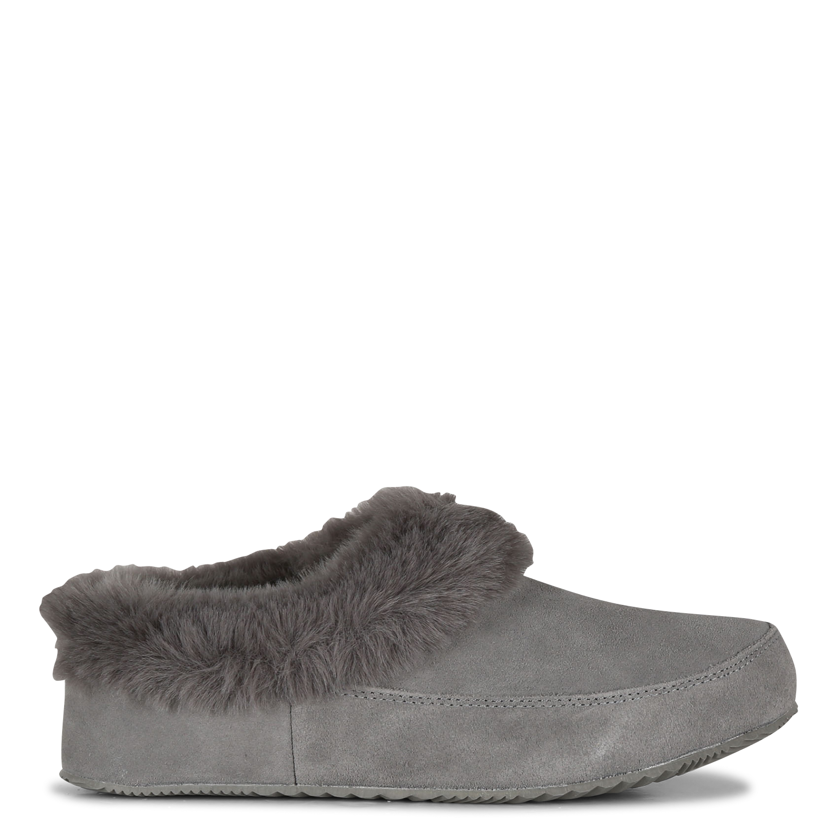 Leather and faux fur slippers SOREL Grey
