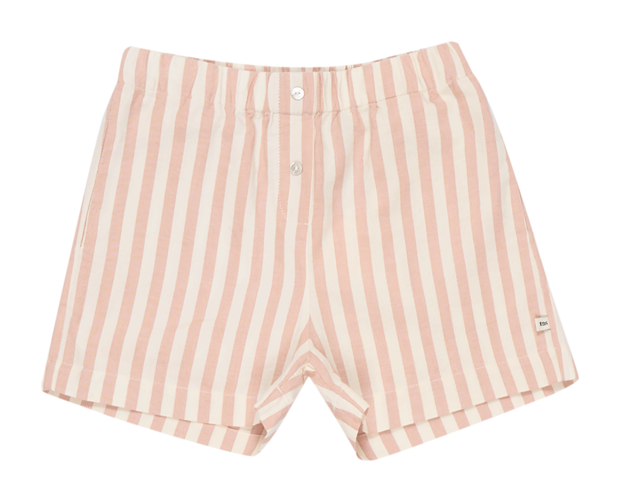Striped cotton Bermuda shorts THE NEW SOCIETY Pink