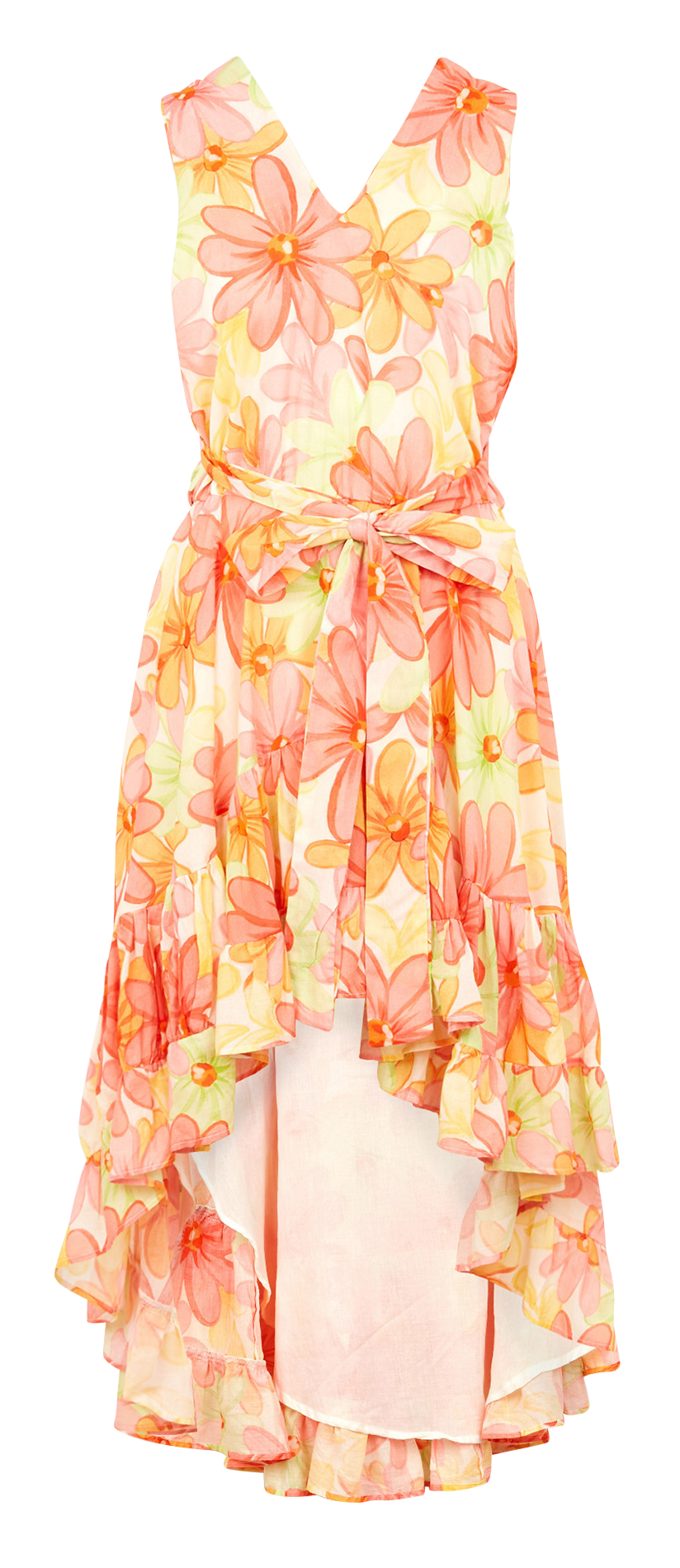 Robe asymétrique en coton SUNDRESS Jaune