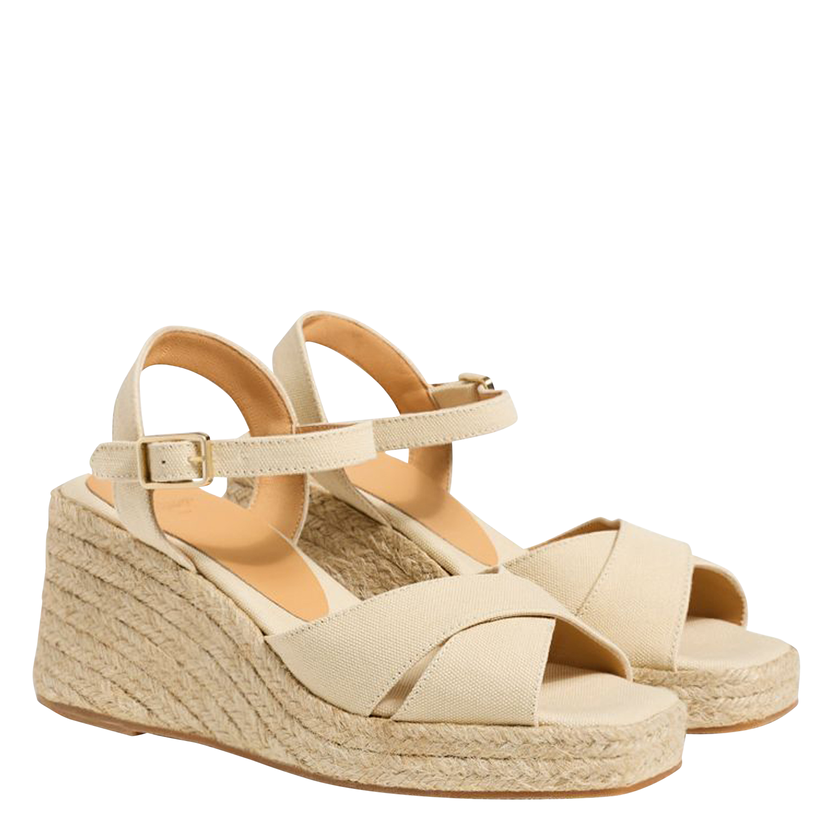 Cotton wedge espadrilles CASTANER Beige