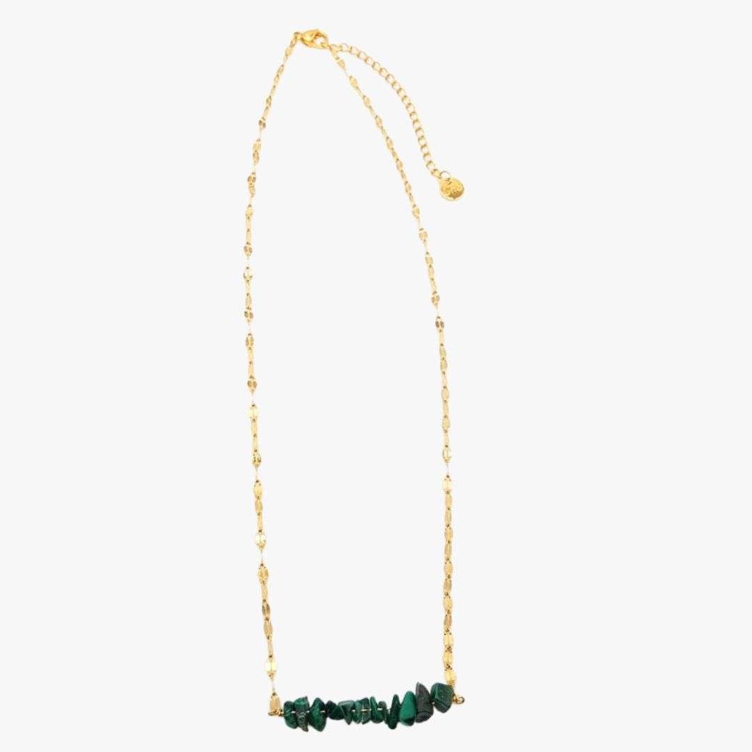 Malachite necklace GINANDGER Green