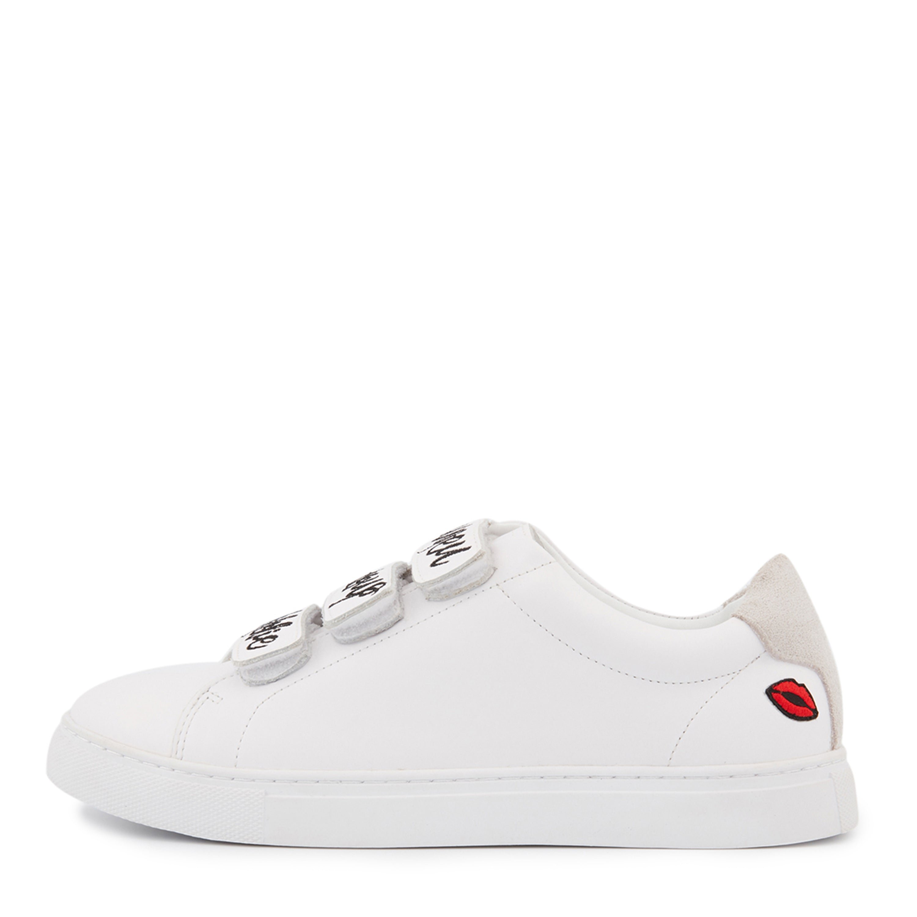 Leather sneakers BONS BAISERS PARIS White