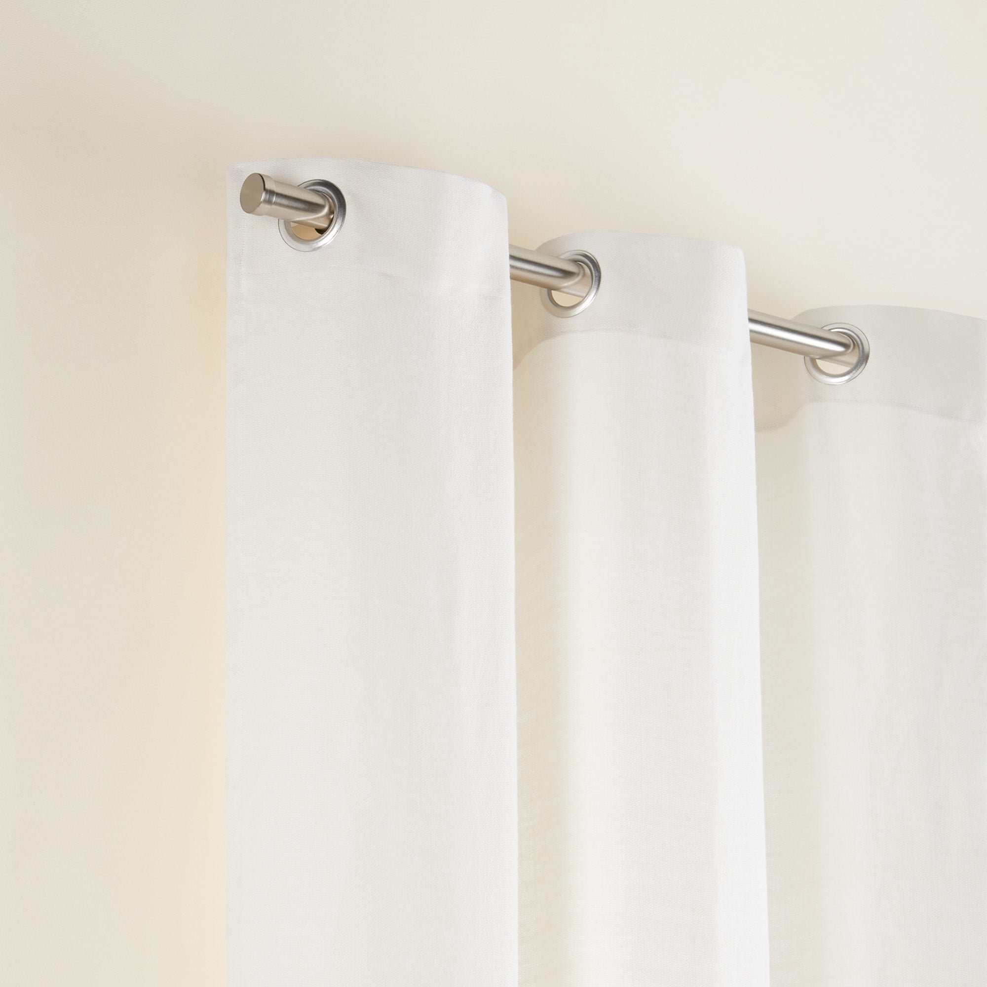 AUBIN - Linen curtain with eyelets MADURA White