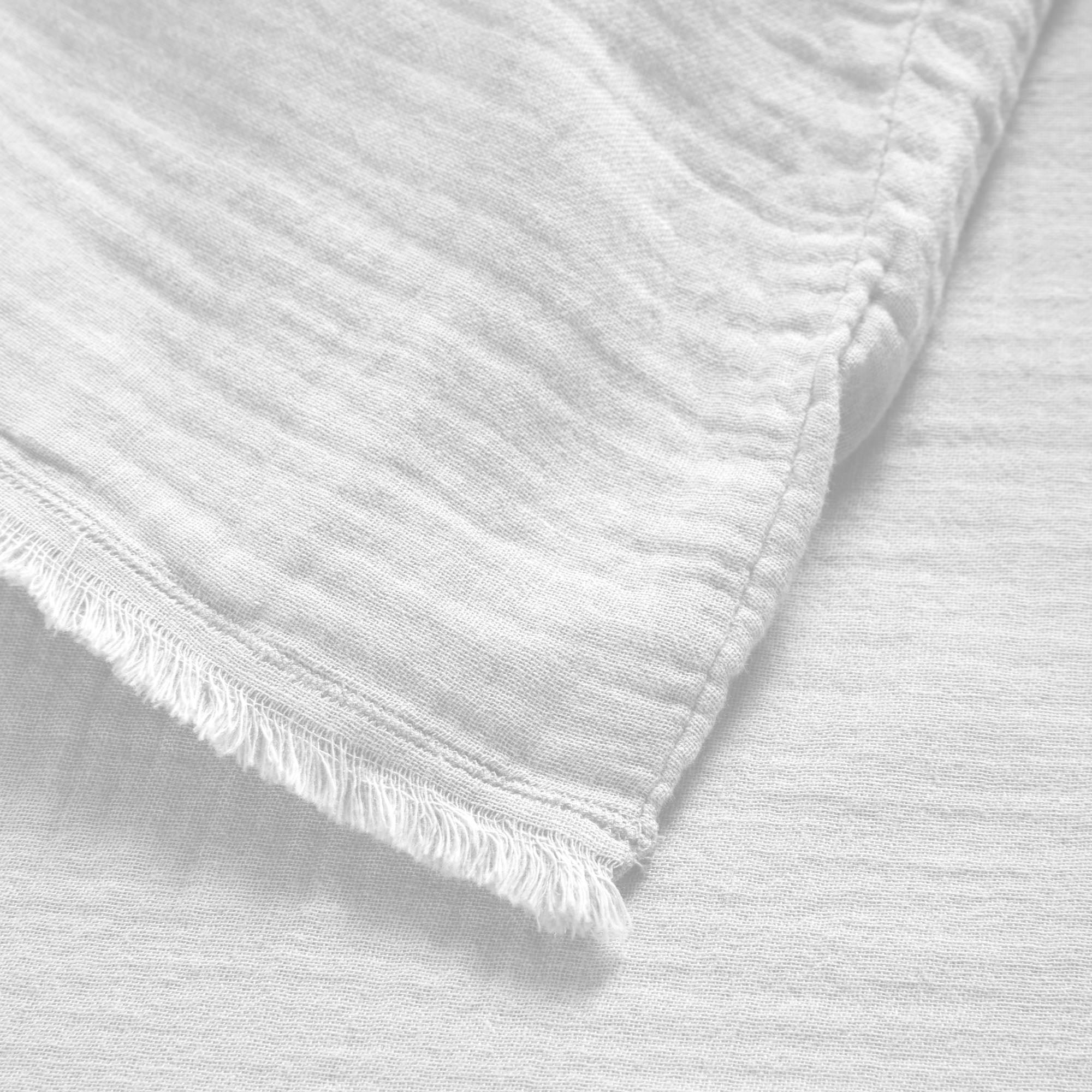 LOU - Cotton duvet cover MADURA White