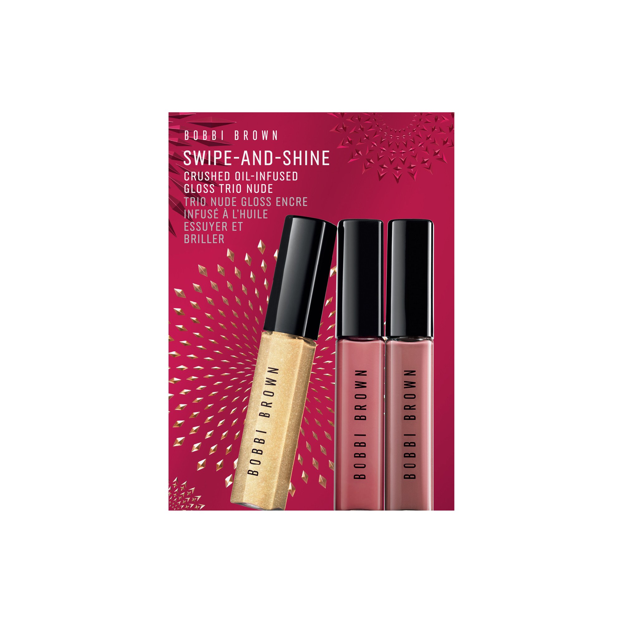 Veeg en Shine Crushed OilInfused Gloss Trio - Trio van mini-gloss BOBBI BROWN No color